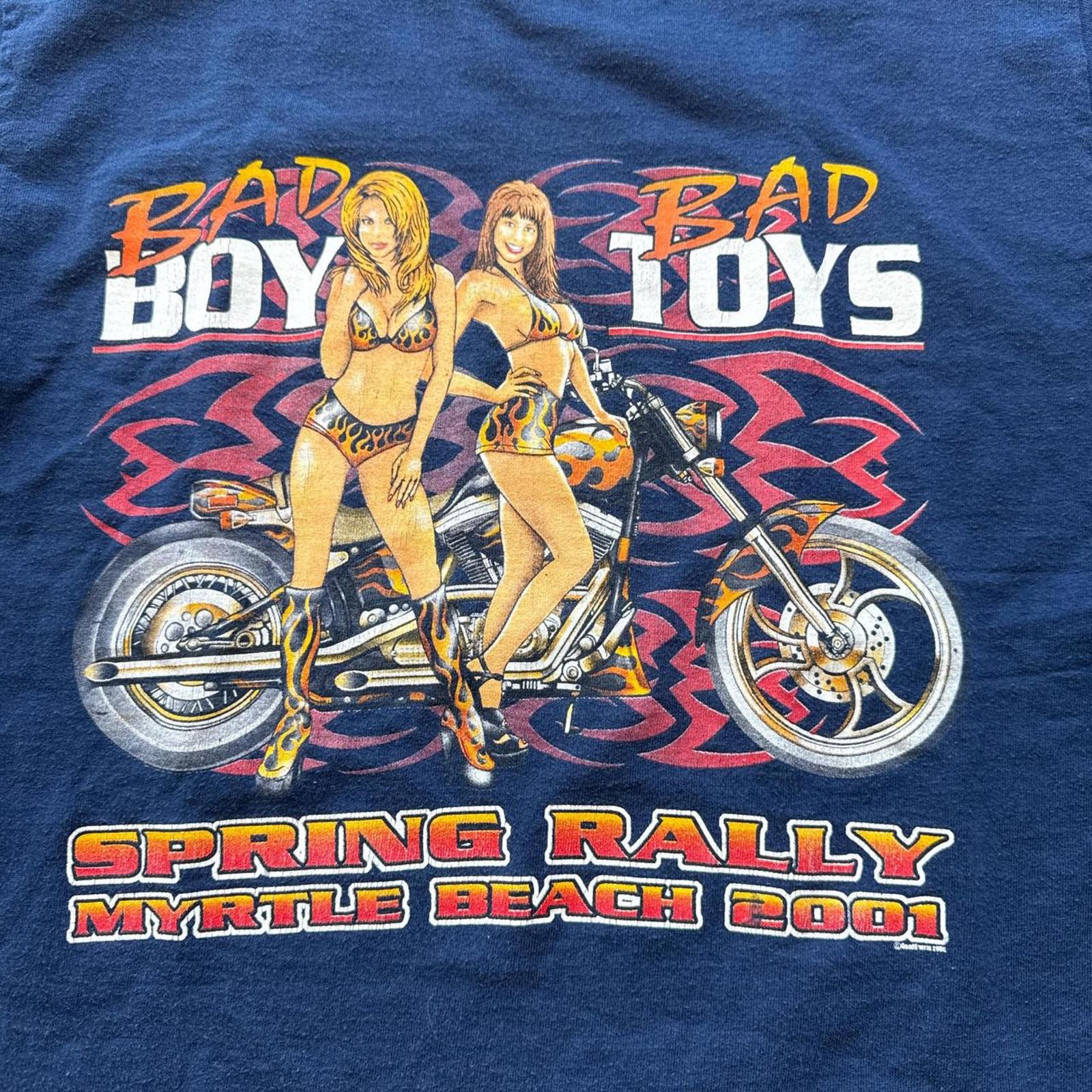 Fruit Of The Loom Myrtle Beach Spring Rally Vintage 90's Biker T-Shirt Size US M / EU 48-50 / 2 - 3 Thumbnail