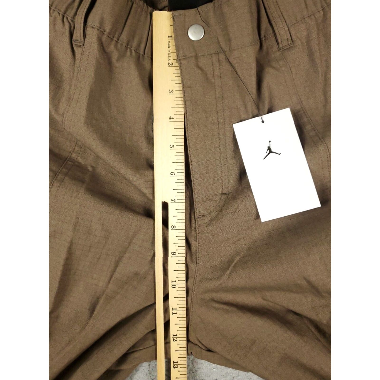 Jordan Brand Jordan Cargo Pants Womens Size Large Brown Elastic Waist Baggy Outdoor Workwear Size 36" / US 14 / IT 50 - 3 Thumbnail