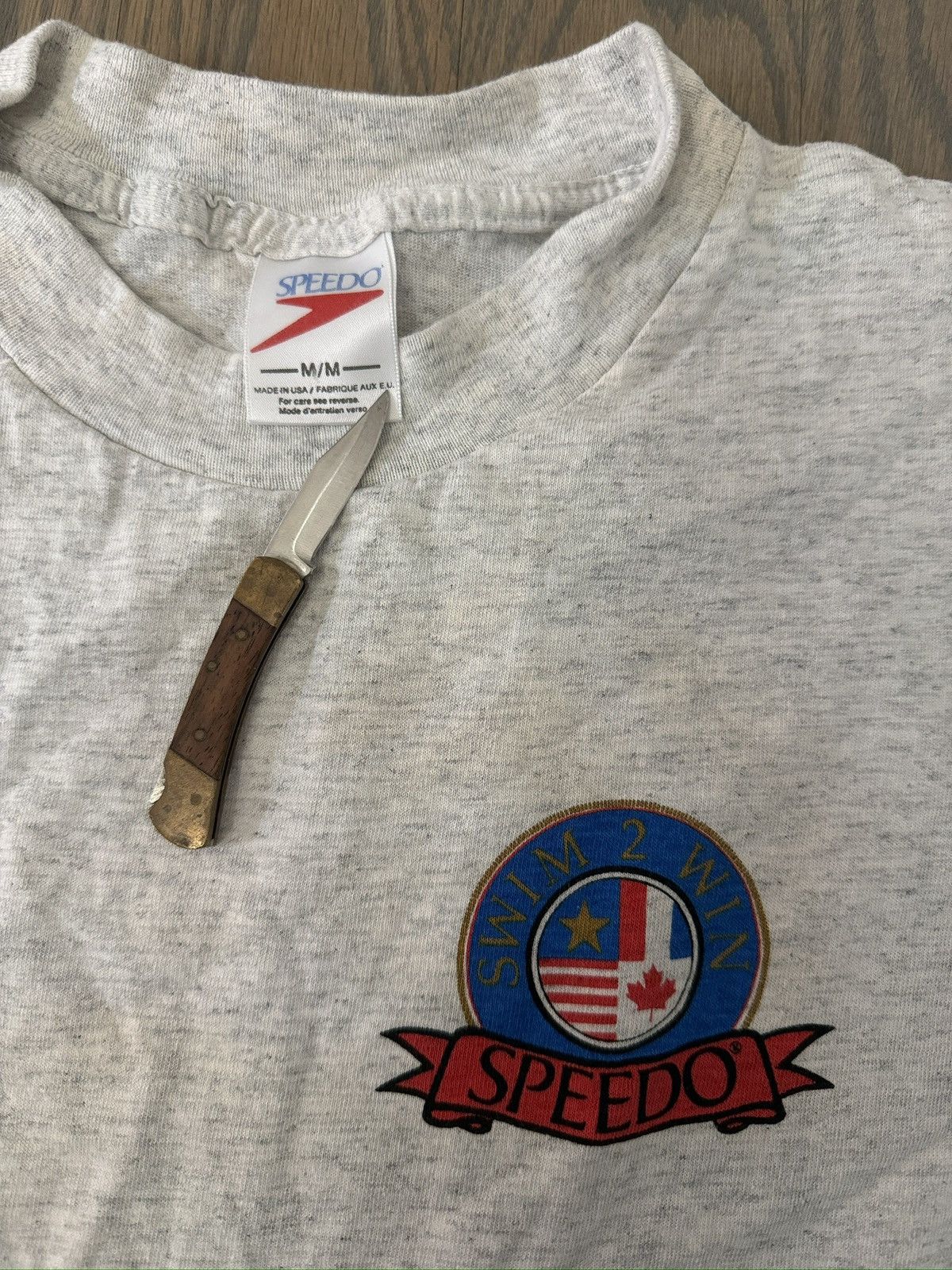 Speedo Vintage 1992 Speedo Swim 2 Win International Athlete Shirt Size US M / EU 48-50 / 2 - 3 Thumbnail