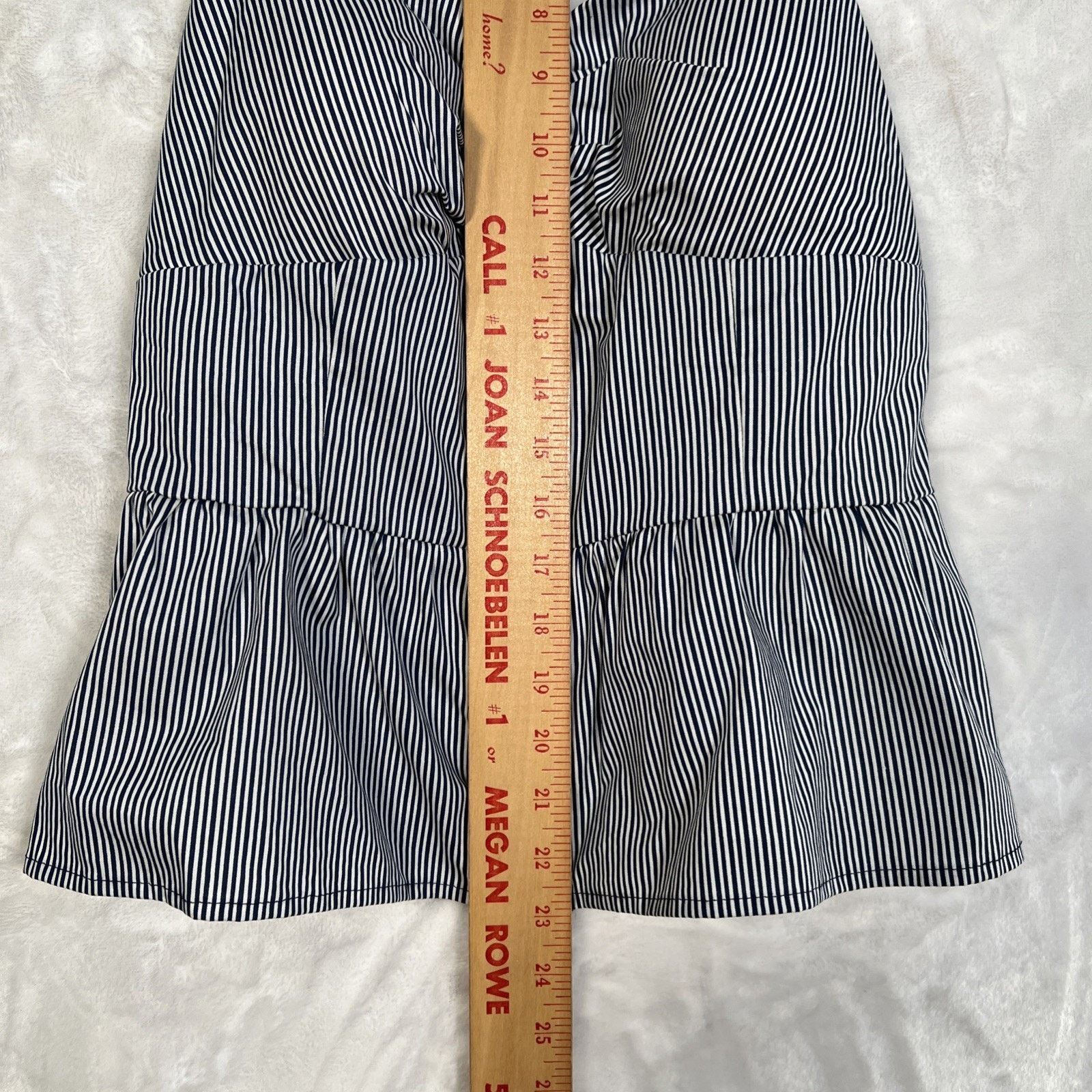 Liberty Liberty Love Corset Blue/White Stripe Sweetheart Full Zip Size L / US 10 / IT 46 - 8 Thumbnail