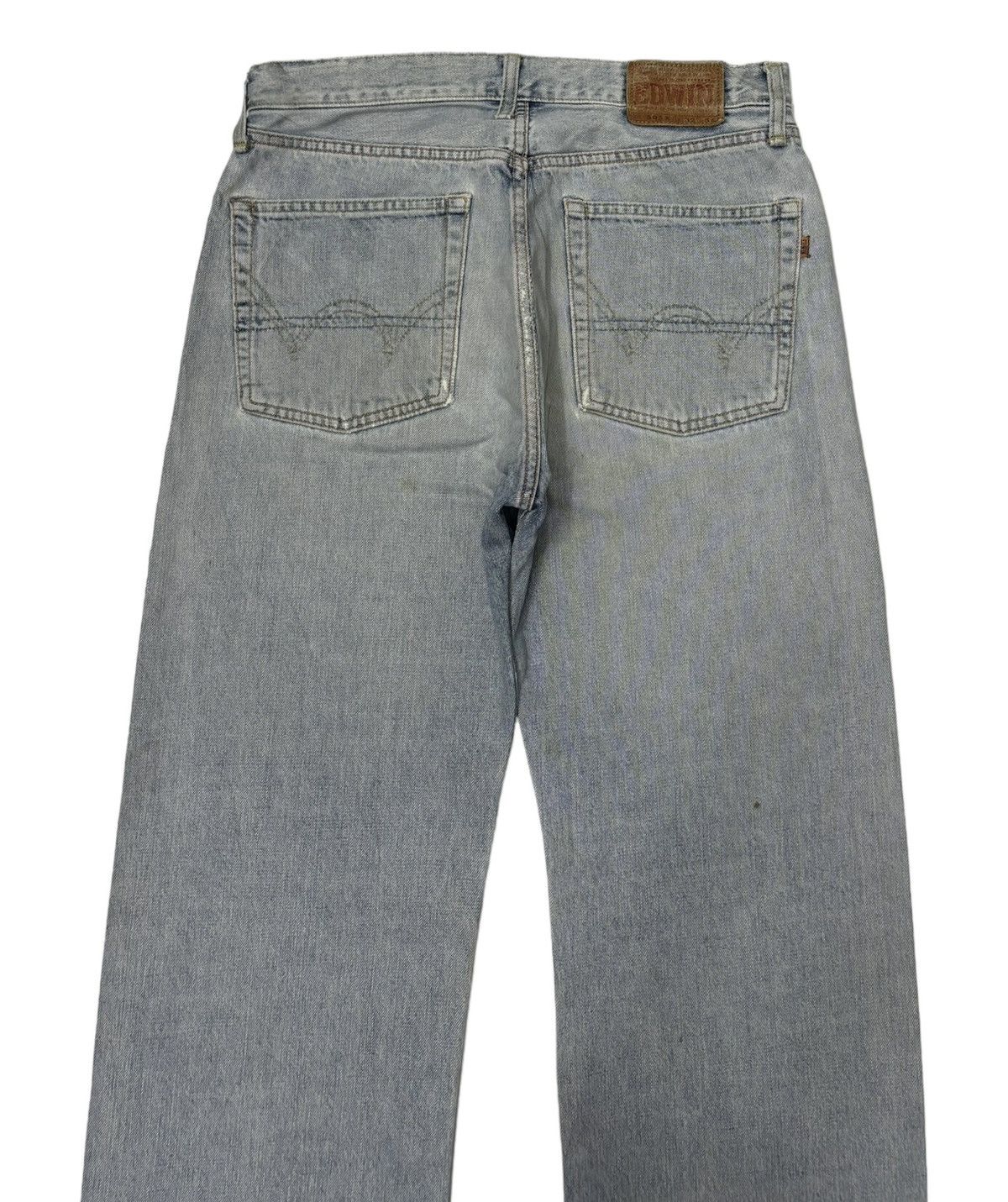 Edwin VINTAGE EDWIN 505x SELVEDGE BAGGY DISTRESSED DENIM JEANS Size US 31 - 6 Thumbnail