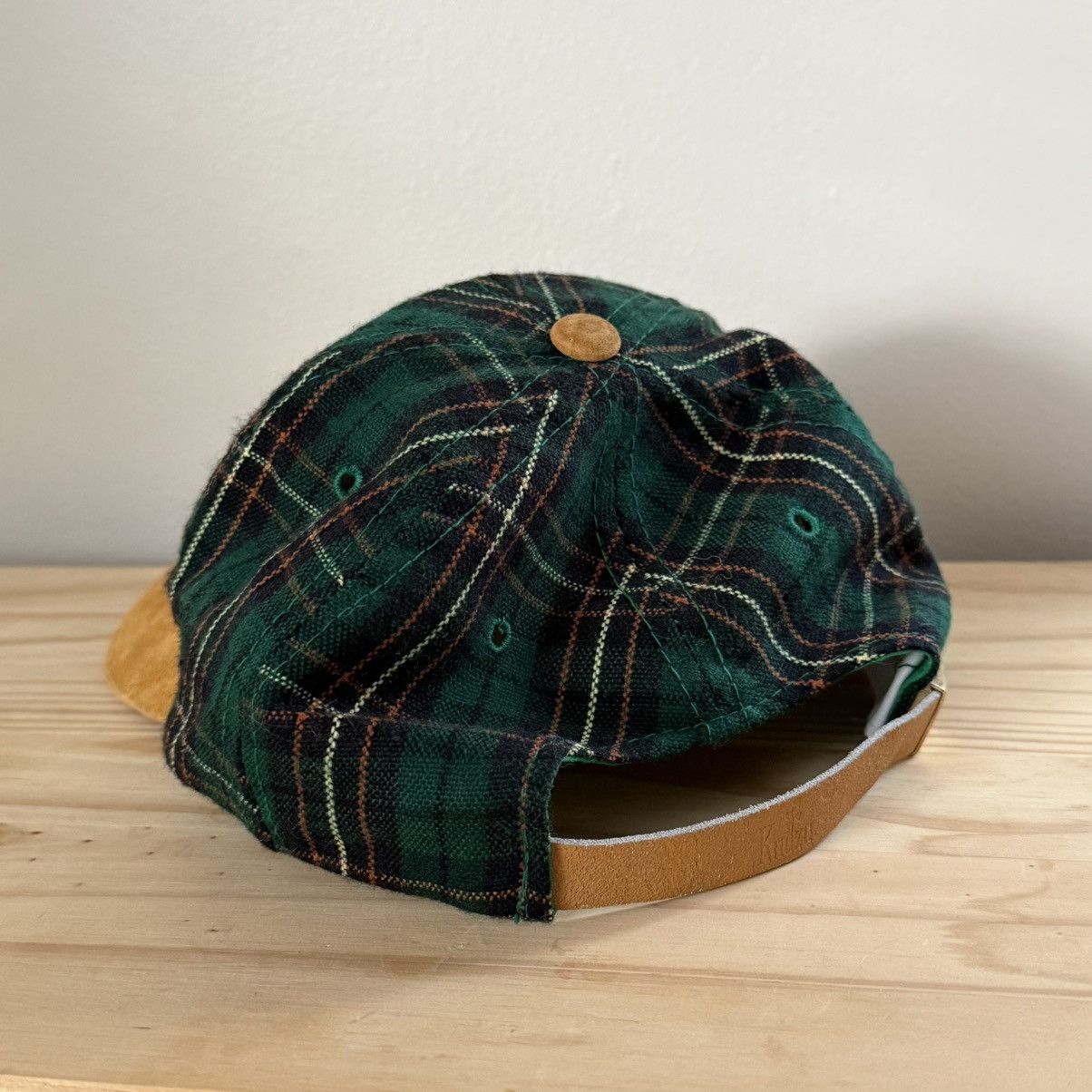 Vintage Miami Plaid Strapback Green Vintage Style Suede Brim Adult Size ONE SIZE - 6 Thumbnail