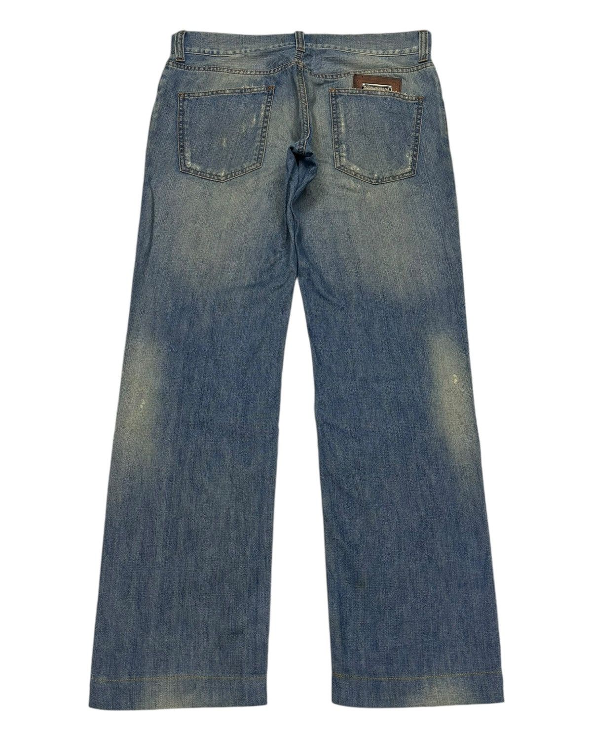 Dolce & Gabbana DOLCE & GABBANA RUSTY DISTRESSED RIPS DENIM JEANS Size US 34 / EU 50 - 2 Thumbnail