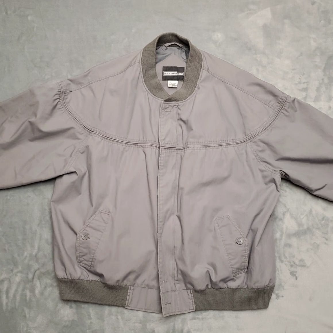 Vintage VINTAGE Wentworth Bomber Jacket Mens 2XL Gray Poplin Outdoor Read Size US XXL / EU 58 / 5 - 6 Thumbnail
