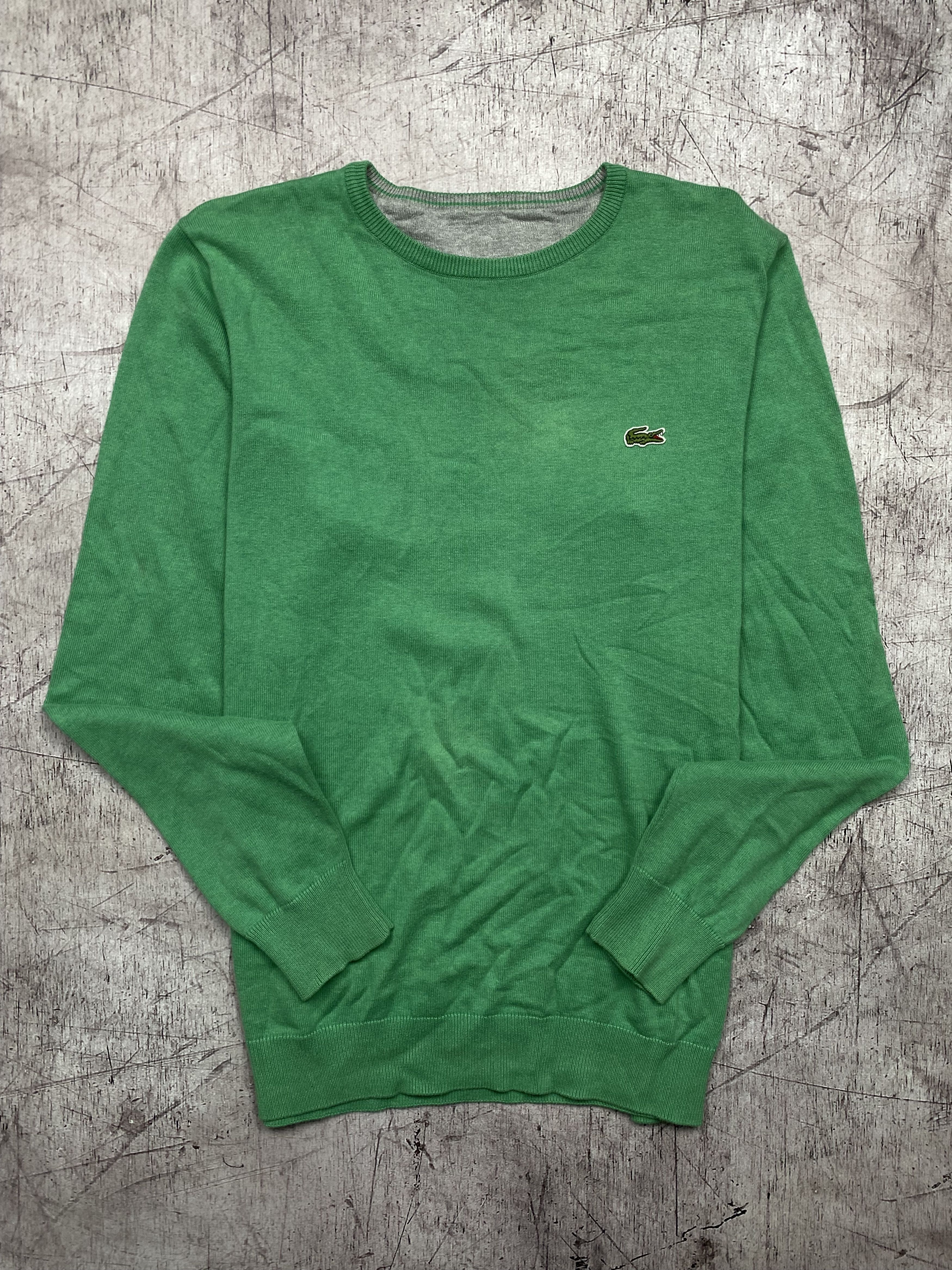 Lacoste × Vintage Lacoste Vintage Mens Crew Neck Sweater Size US L / EU 52-54 / 3 - 1 Thumbnail