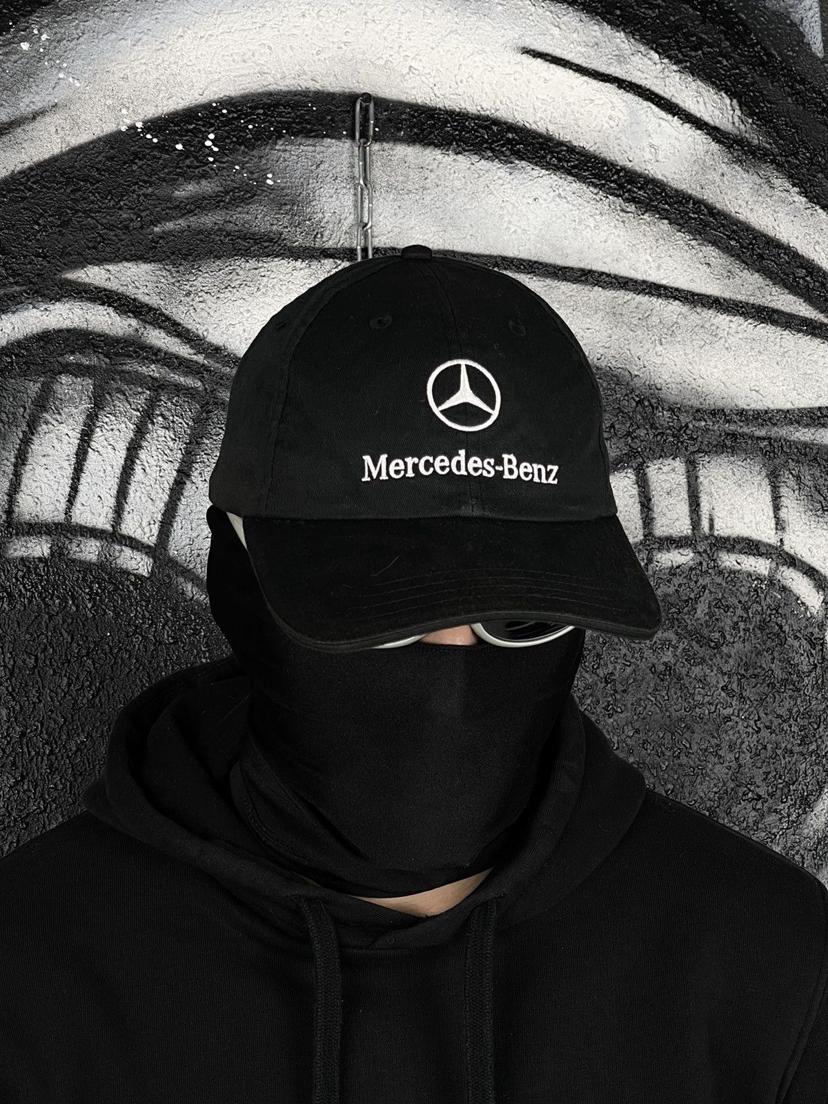 Mercedes-Benz Mercedes-Benz Embroidered Logo Black Racing Cap Hat Size ONE SIZE - 1 Thumbnail