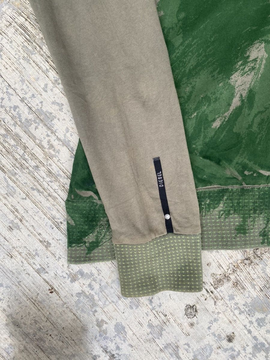 Diesel × Vintage Vintage Diesel Sun Faded Olive Green Hoodies Size US XS / EU 42 / 0 - 7 Thumbnail