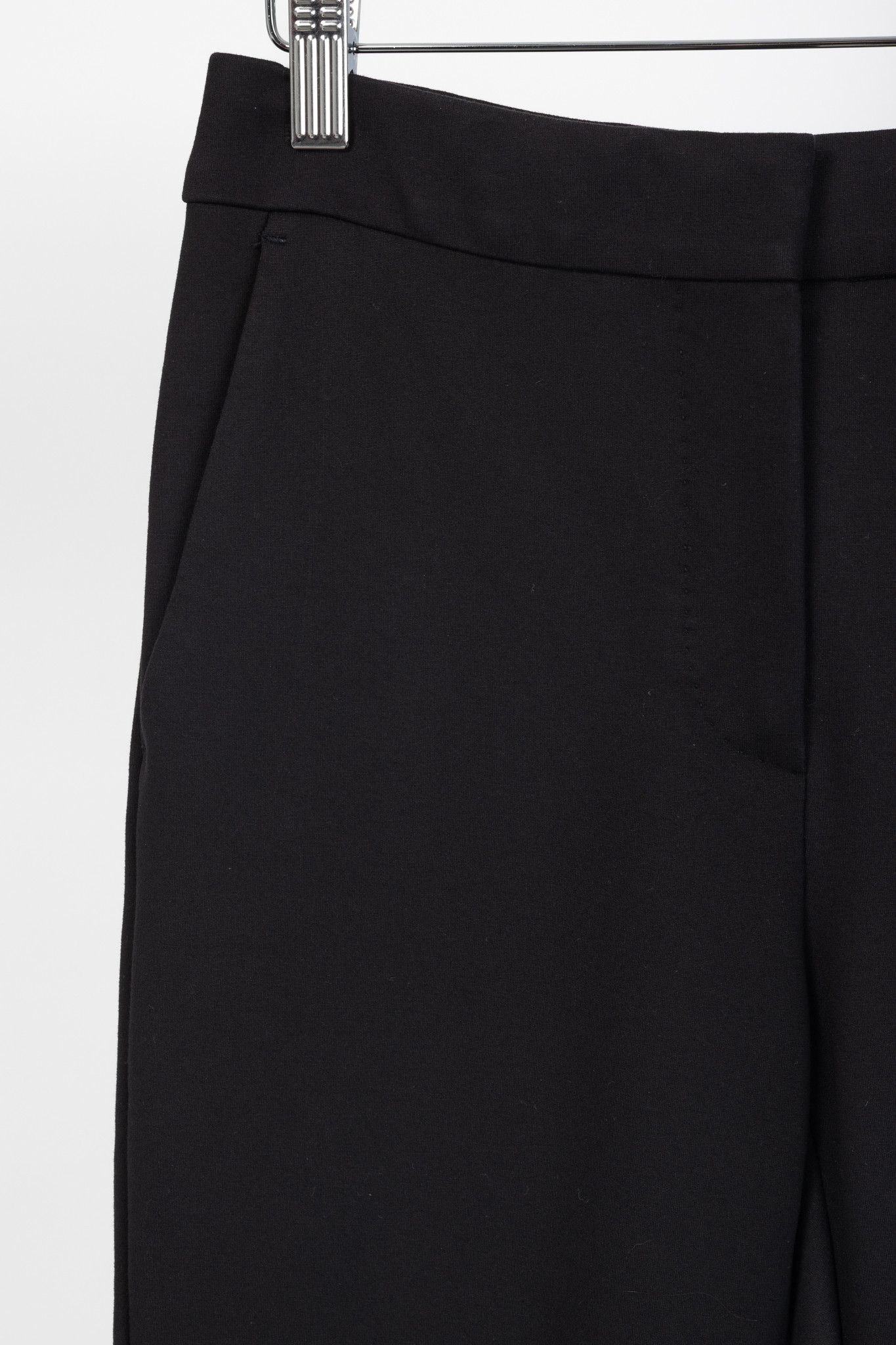 Max Mara Black Ponte Skinny-Cut Pants