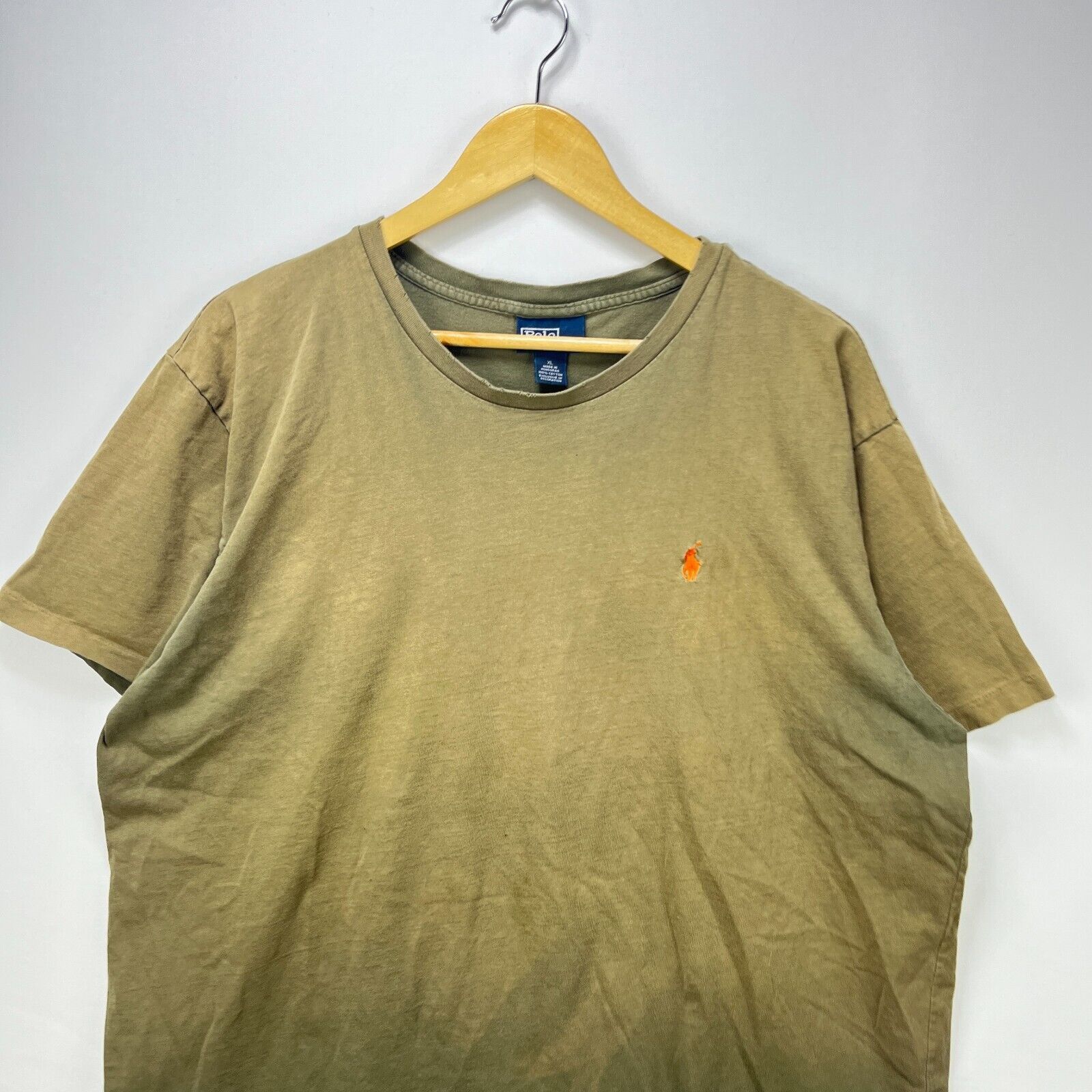 Ralph Lauren × Vintage Vintage 90s Sun Faded Polo Ralph Lauren Single Pony Shirt XL Size US XL / EU 56 / 4 - 2 Thumbnail