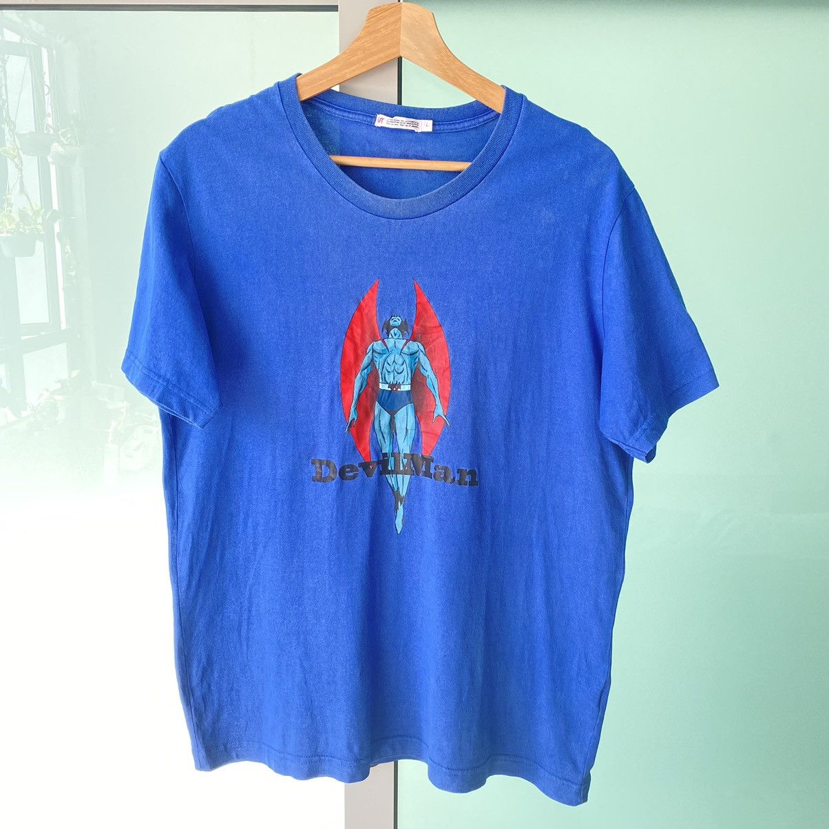 Anime Thrashed Faded Devil Man Japanese Anime Tee Size US L / EU 52-54 / 3 - 2 Thumbnail