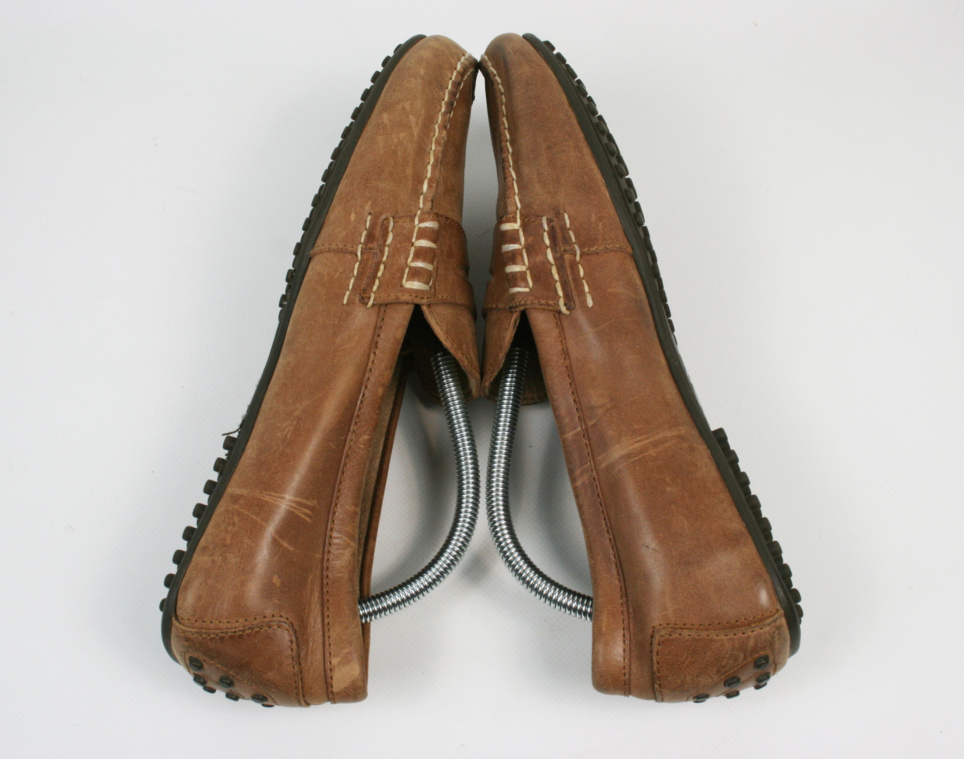 Polo Ralph Lauren WES Leather Car Driver Penny Loafers Size US 10 / EU 43 - 6 Thumbnail