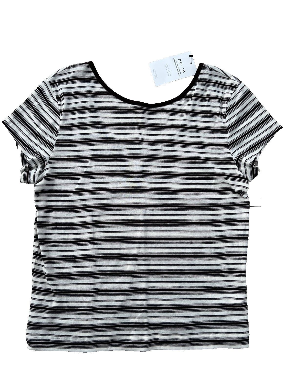 Other Nu-IN Striped Tee Low Back Brown White ( M ) Size M / US 6-8 / IT 42-44 - 1 Thumbnail