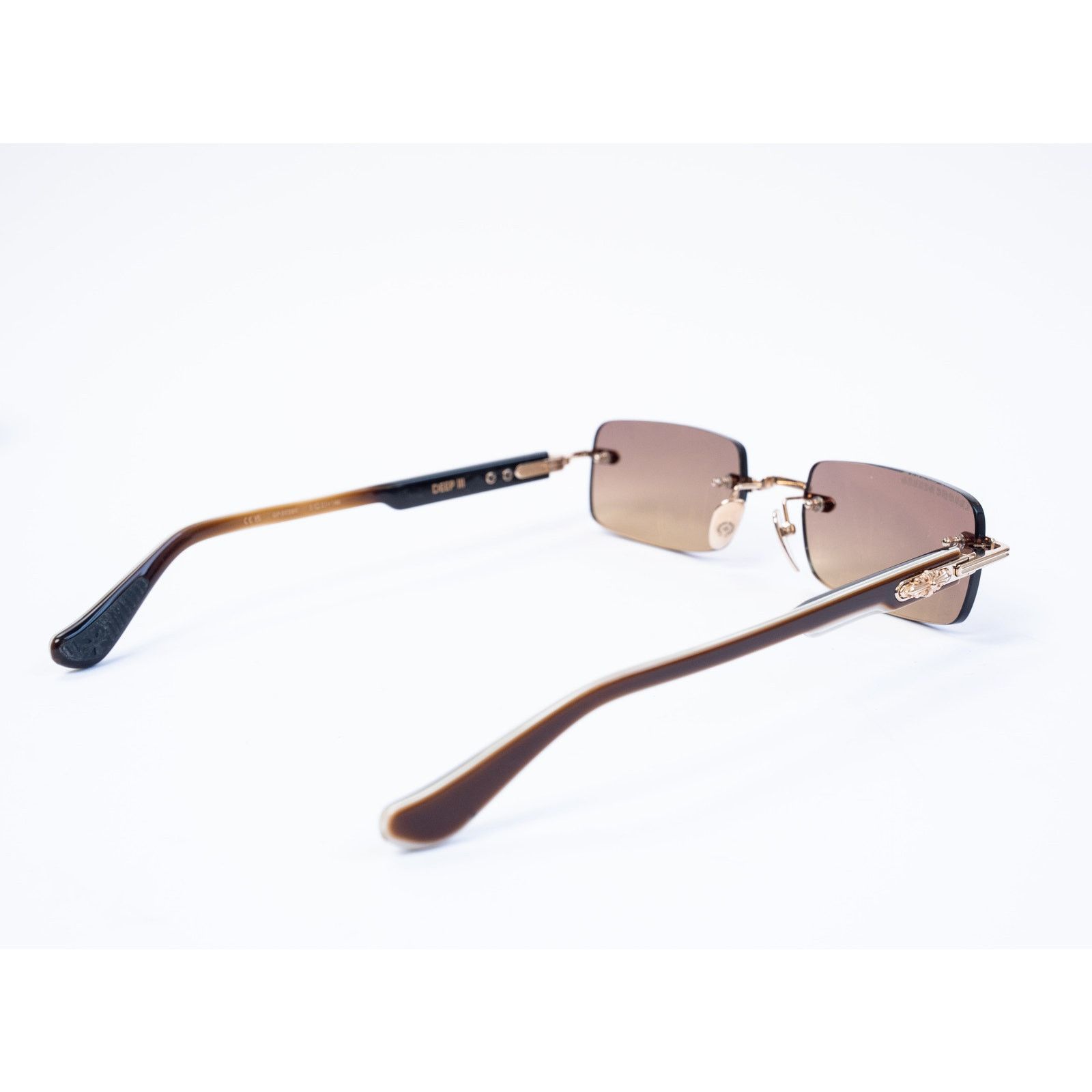 Chrome Hearts Deep III Brown Sunglasses Size ONE SIZE - 3 Thumbnail