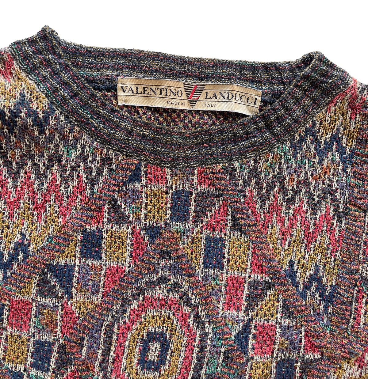 Valentino Vintage 80s Valentino Landucci Jumper Knit Sweater Size US L / EU 52-54 / 3 - 9 Thumbnail
