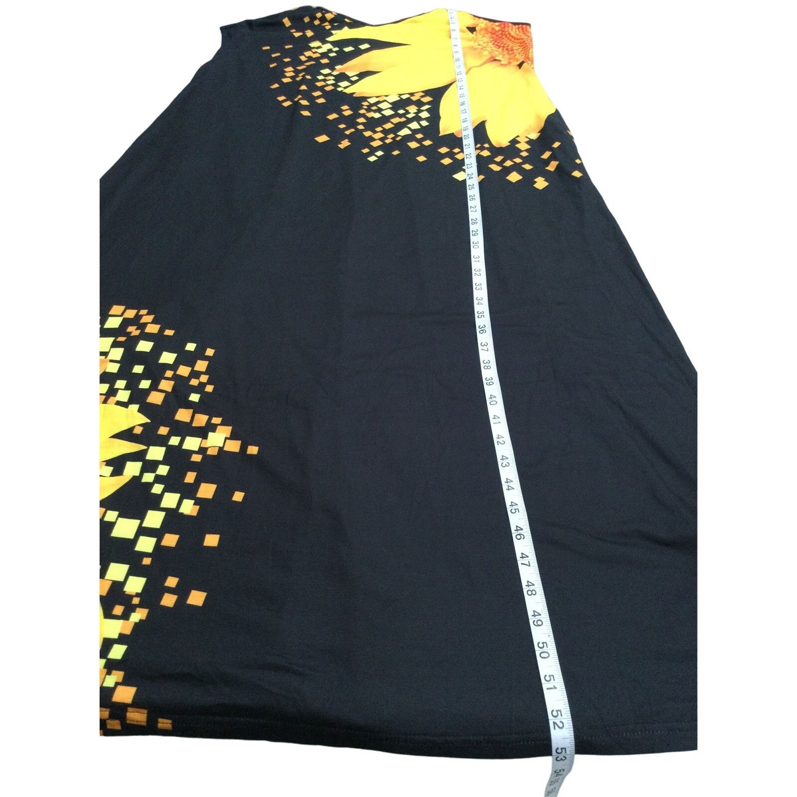 Other Slip Dress Gold Sunflowers Adjustable Straps Pocket Maxi 3X Size 3XL / US 20-22 - 12 Thumbnail