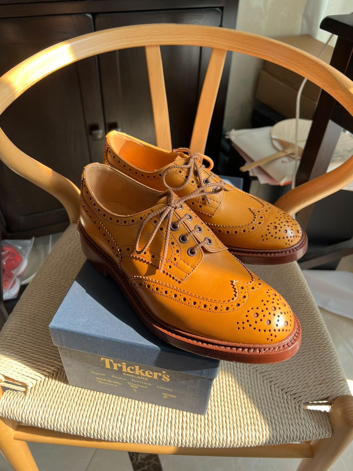 Tricker's Tricker's Bourton Brogue Derby Shoes Size US 11 / EU 44 - 1 Thumbnail