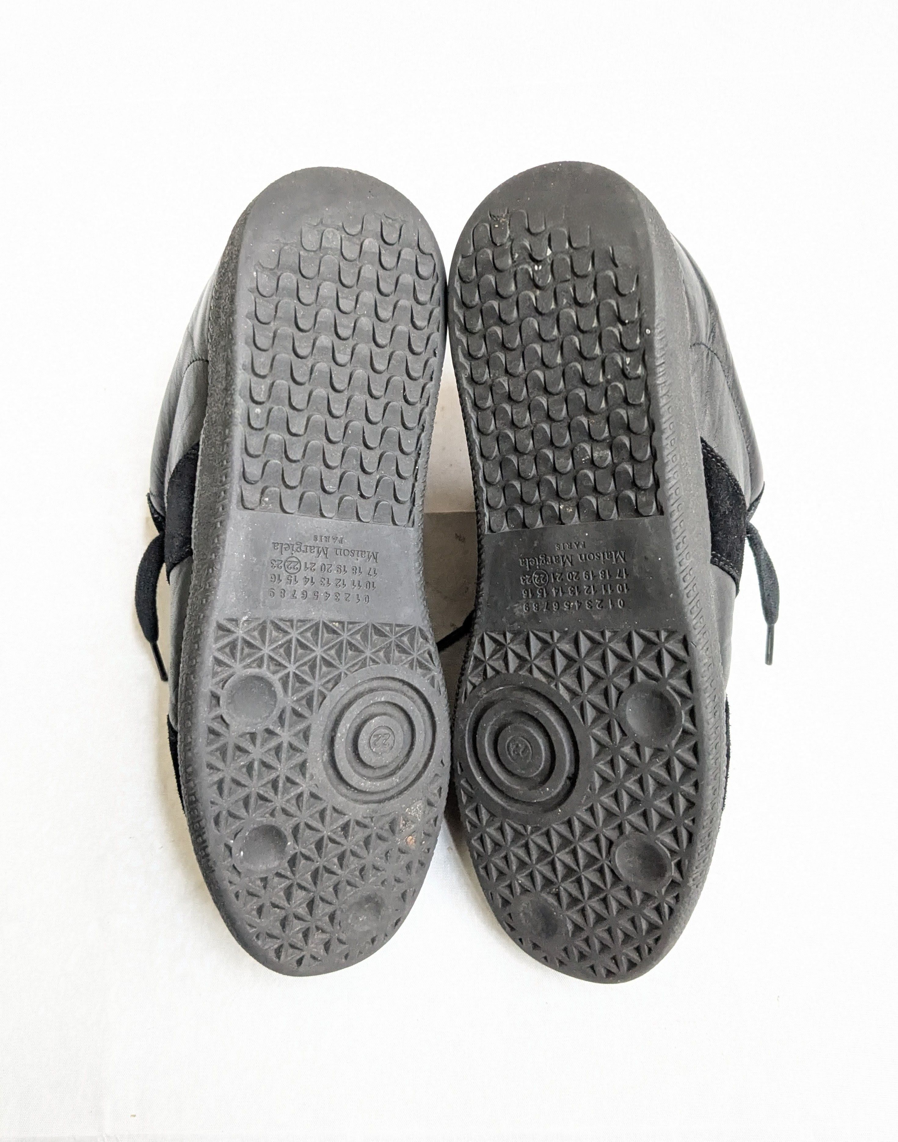 Maison Margiela Maison Margiela Replica Black Leather Sneakers 8 41 Size US 8 / EU 41 - 14 Thumbnail