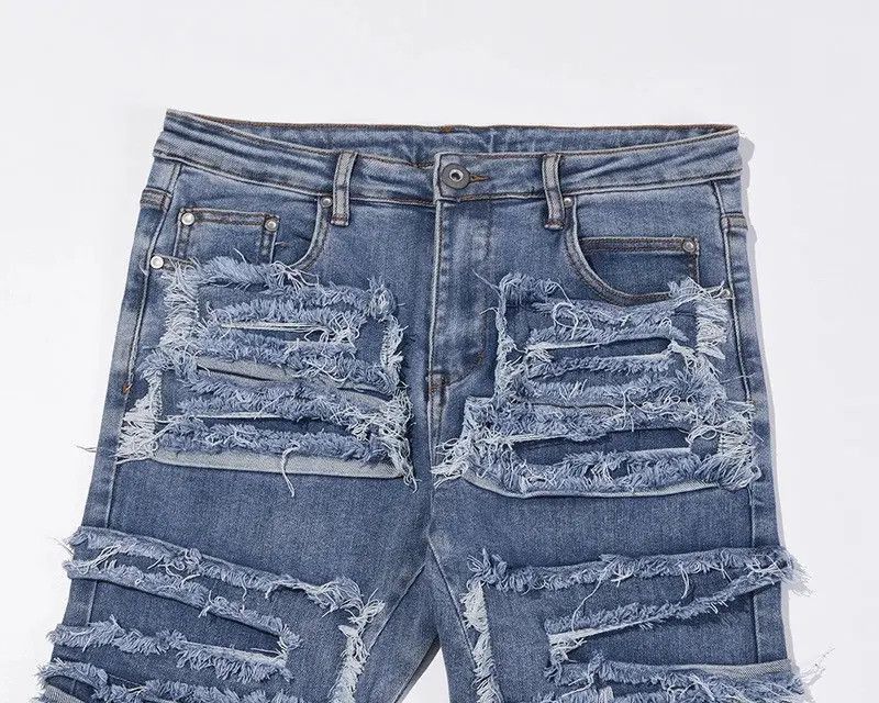 Japanese Brand Hip Hop Loose Denim Trousers Vibe Style Size US 32 / EU 48 - 5 Thumbnail