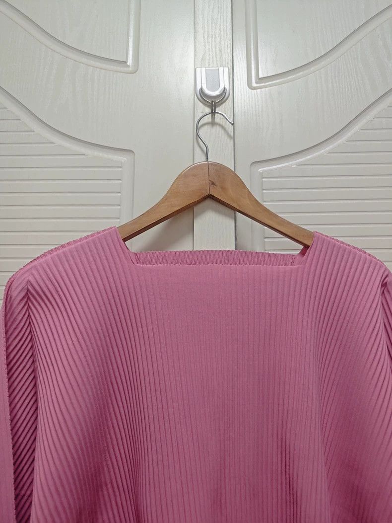 Other Issey Miyake/三宅一生 Pink square-neck top Size M / US 6-8 / IT 42-44 - 2 Thumbnail