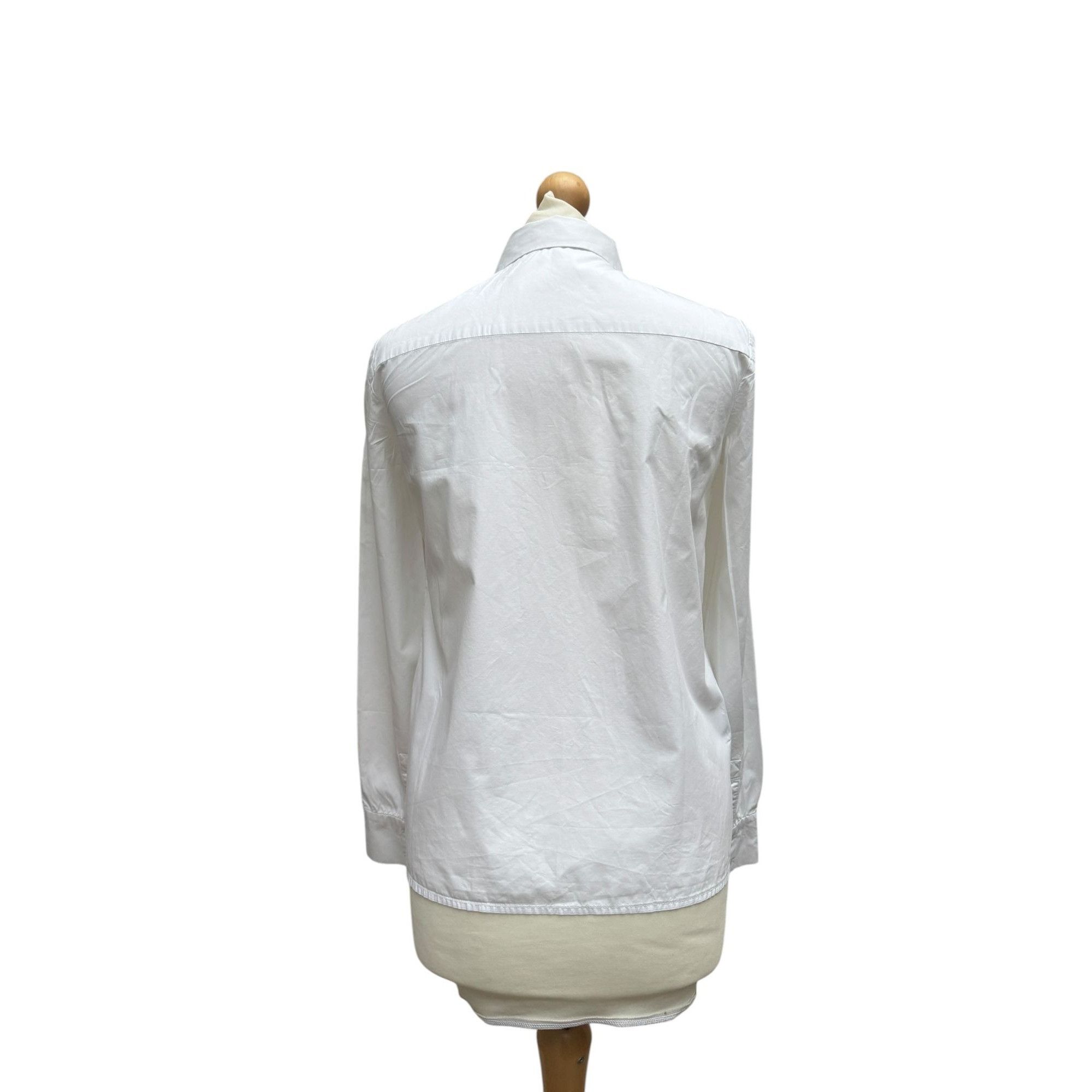 Miu Miu White Pointy Collar Shirt Size XS / US 0-2 / IT 36-38 - 5 Thumbnail