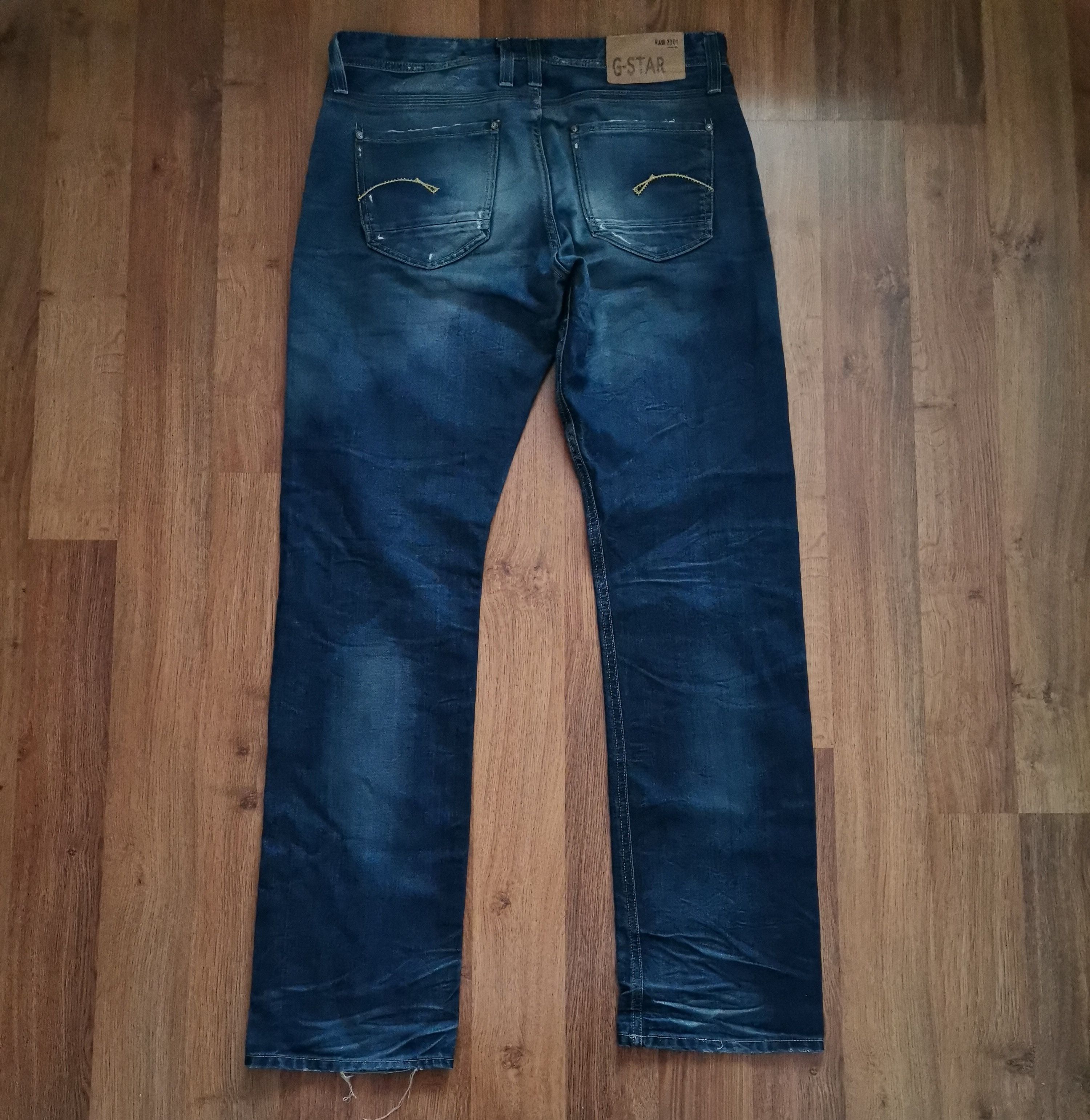 G-Star × Vintage Vintage G-Star Raw Distressed Jeans Size US 34 / EU 50 - 4 Thumbnail