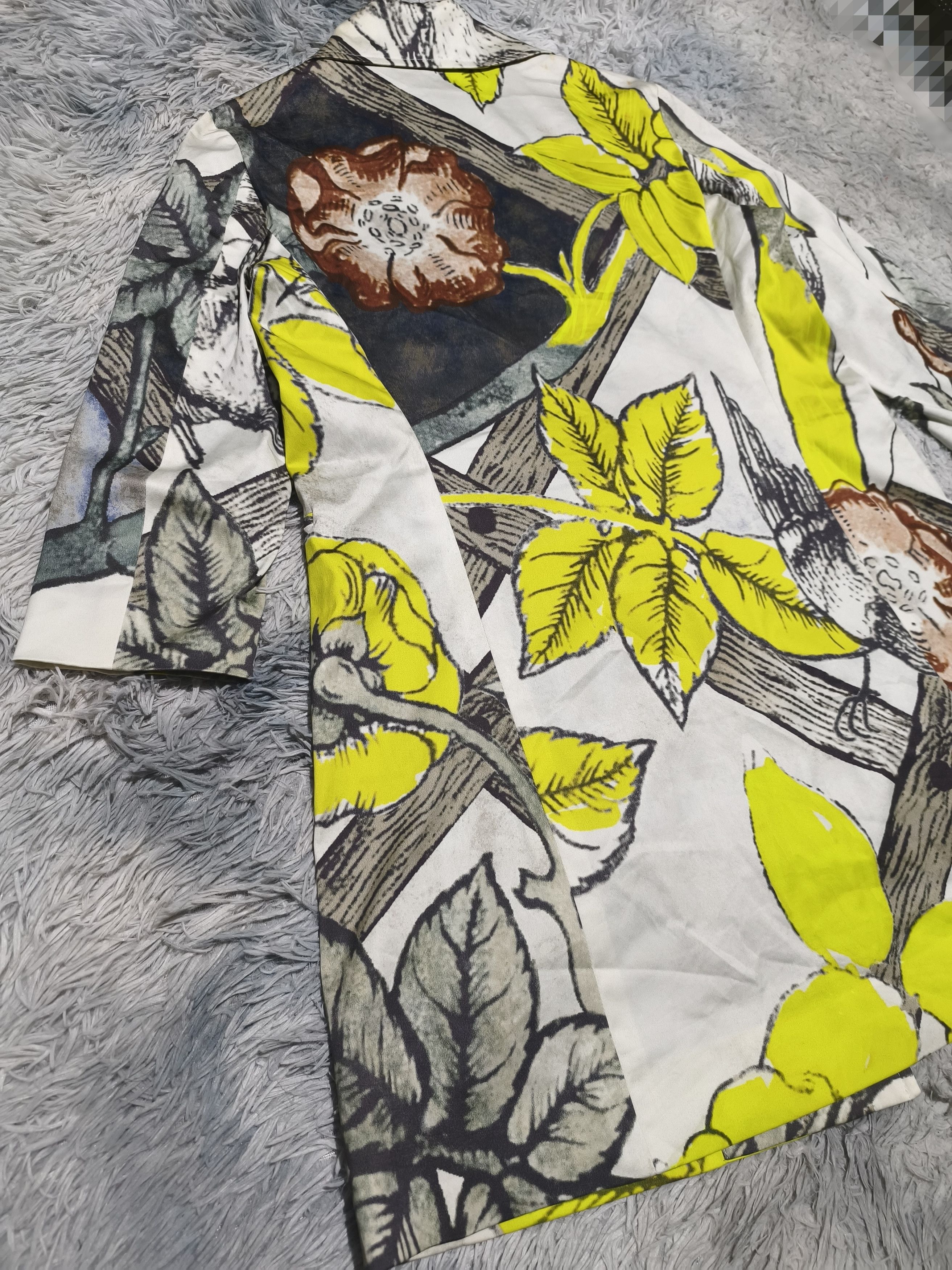 Celine Celine SS 2005 Multicolored Floral Trench Coat Size M / US 6-8 / IT 42-44 - 8 Thumbnail