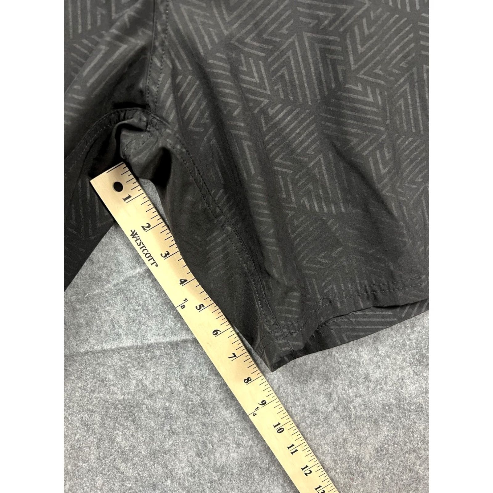 ZeroXposur ZeroXposur Men’s Plunge Swim Trunks Black Red UPF 50+ Size L Polyester Blended Fabric Trunks Mens Bottom Size US 33 - 6 Thumbnail
