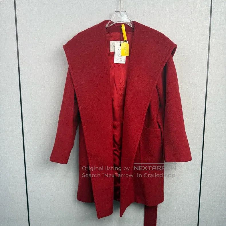 Max Mara Max Mara Red Overcoat Size XXS / US 00 / IT 34 - 1 Thumbnail