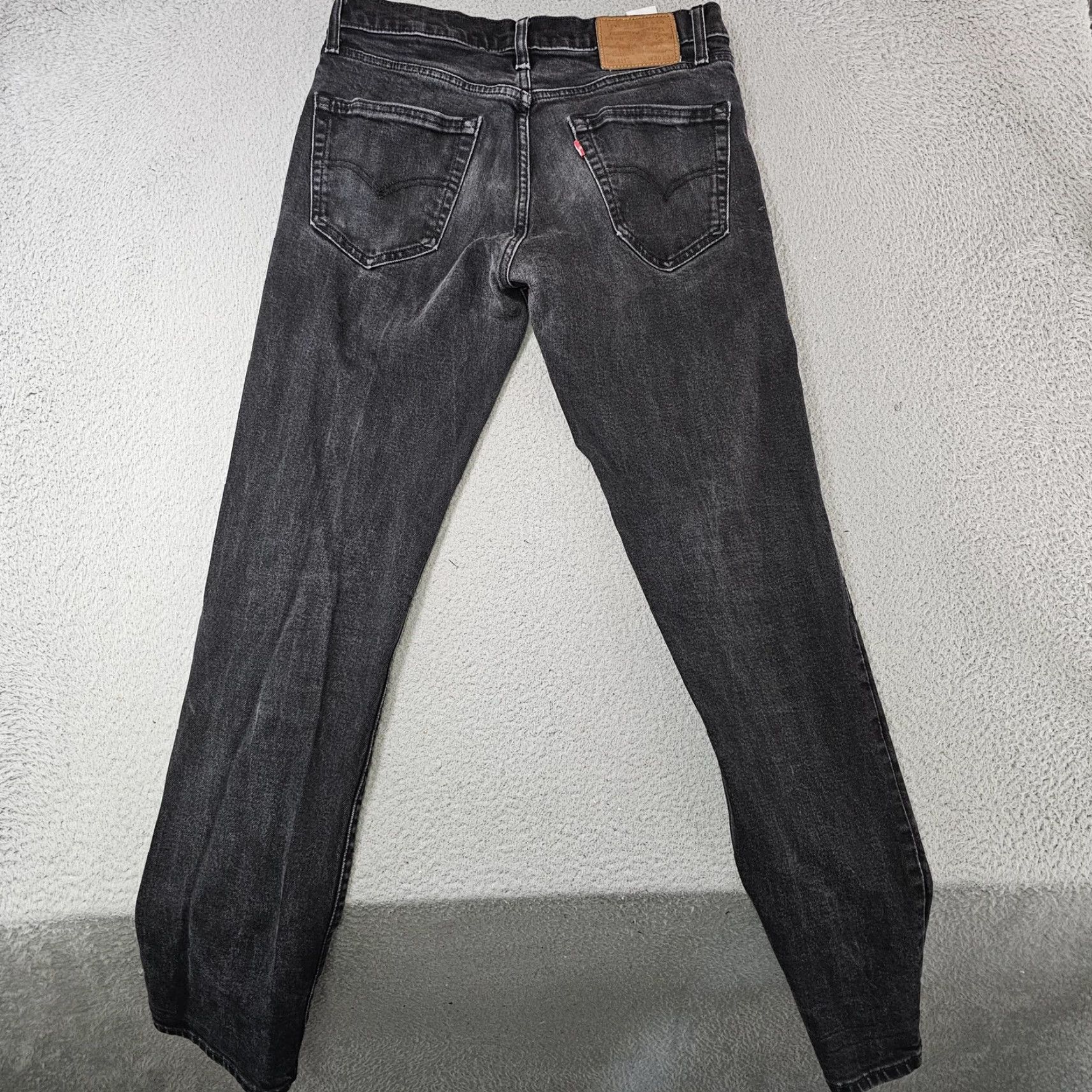 Levi's VINTAGE? No — Levis 511 Jeans Mens 30x29 (Tag 30x32) Charcoal Wash Slim Taper Stretch Denim Size US 30 / EU 46 - 7 Thumbnail