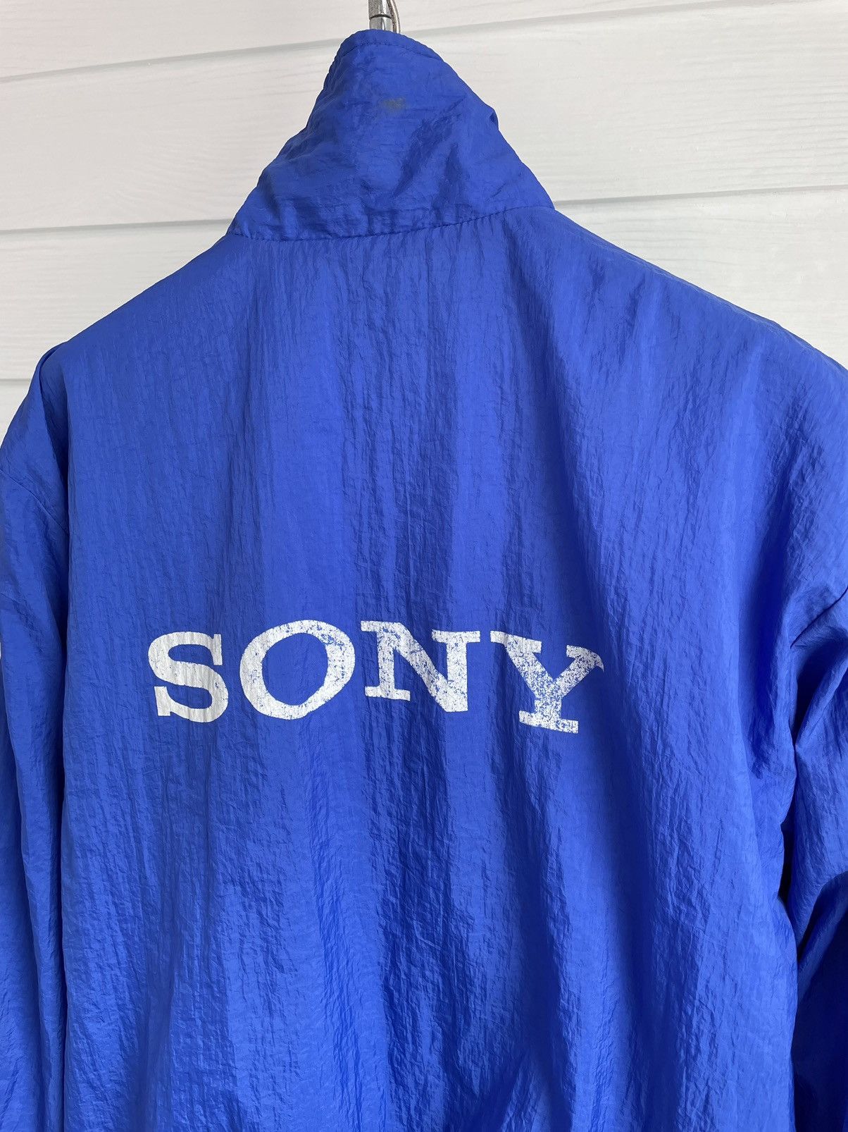 Sony × Vintage VINTAGE SONY BLUE NYLON JACKET Size US XXL / EU 58 / 5 - 4 Thumbnail