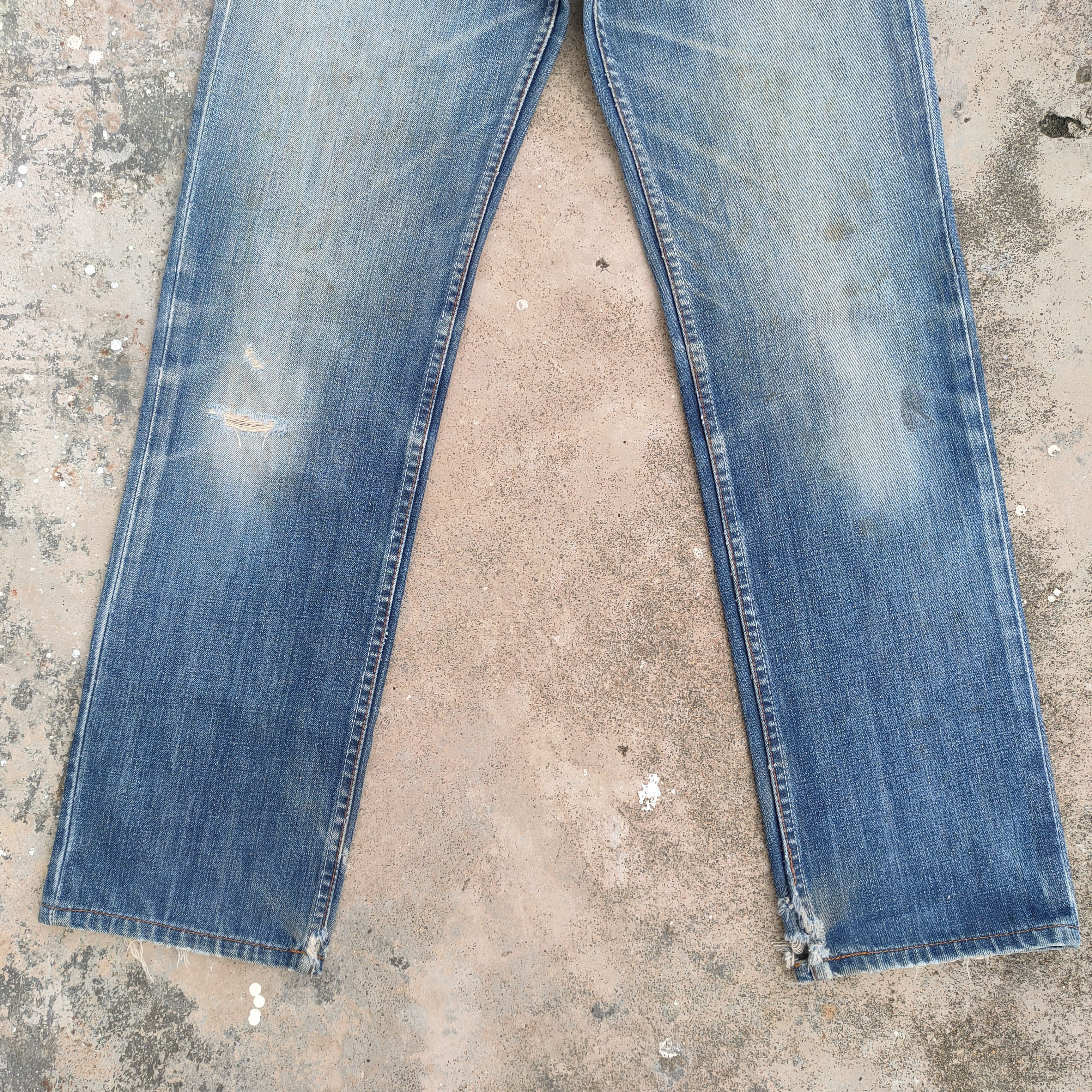 Jean × Levi's × Vintage VINTAGE LEVI'S 502 FADED RIPPED JEANS DENIM PANTS Size US 29 - 4 Thumbnail