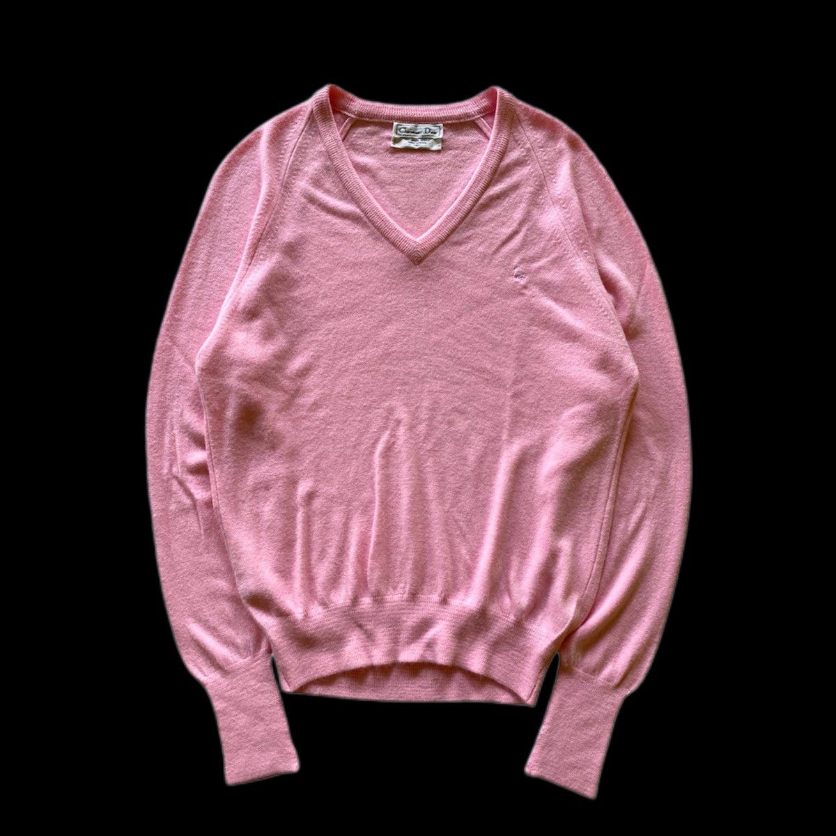 Christian Dior Monsieur Vintage Christian Dior Vneck Pink Knitwear Size US S / EU 44-46 / 1 - 1 Thumbnail