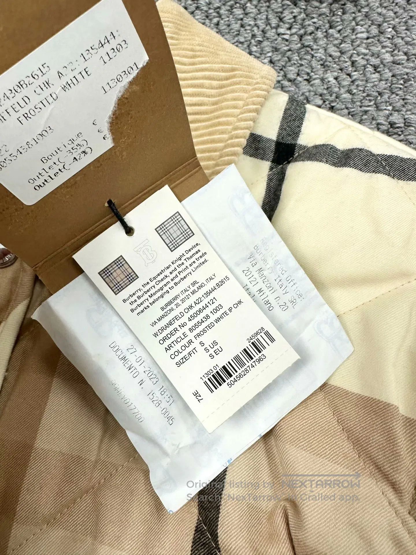 Burberry Burberry Beige diamond quilted cotton coat jacket| Size S / US 4 / IT 40 - 3 Thumbnail