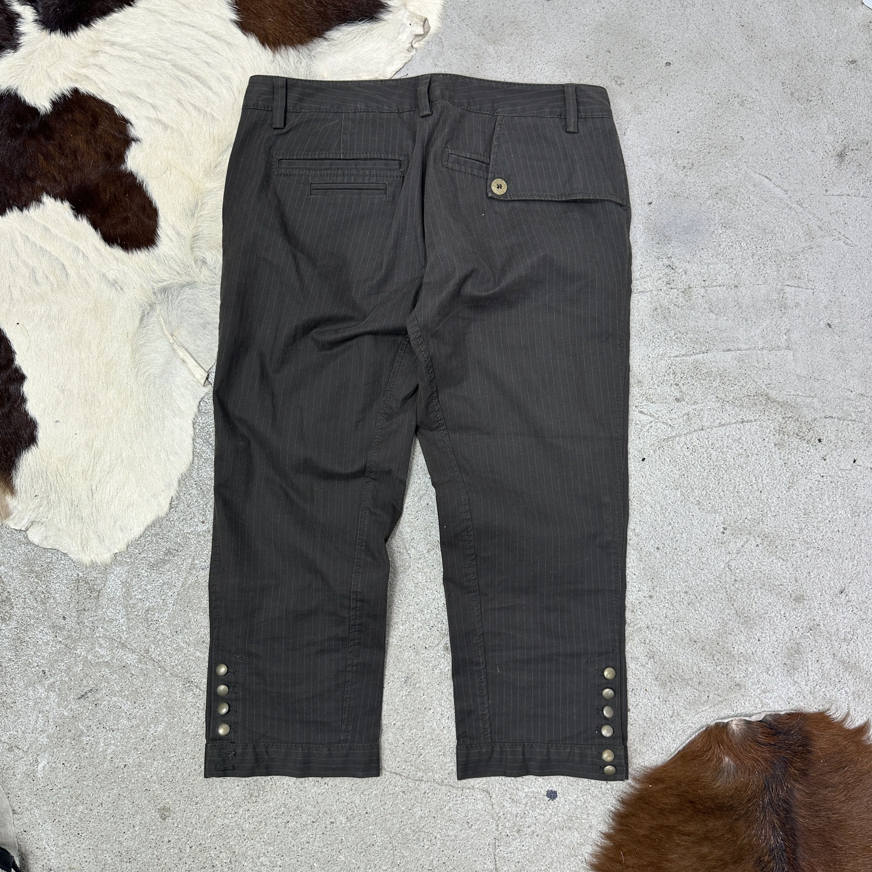 Vintage Vintage Capri Butonned Stripped Office Siren Pants Y2K Size 25" / US 0 / IT 36 - 5 Thumbnail