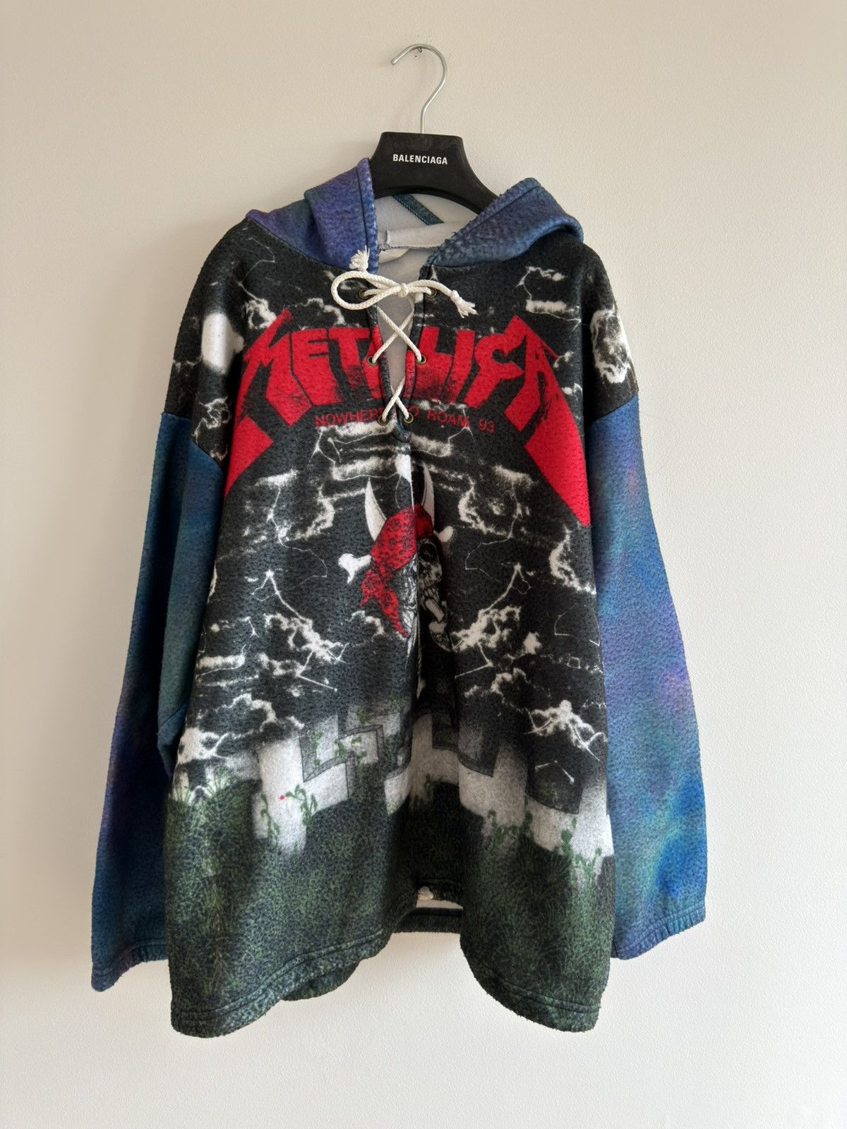 Metallica *RARE* POLAR FLEECE HOODIE METALLICA USA FLAG 1993 90s ROAM Size US XL / EU 56 / 4 - 1 Thumbnail