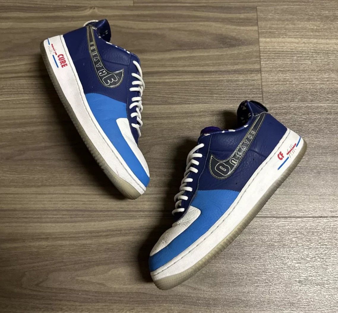 image of Nike Air Force 1 2018 Low Doernbecher W Shoes in Blue, Men's (Size 8.5)