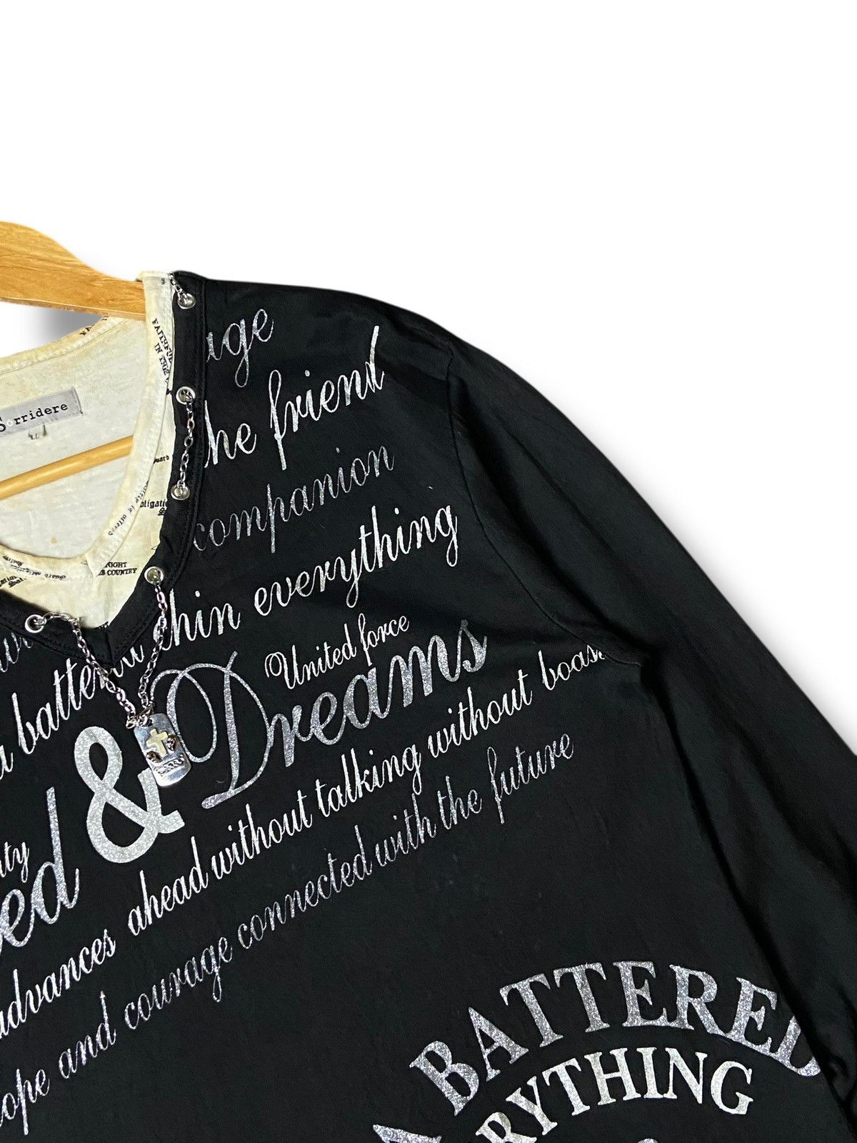Japanese Brand × Seditionaries × Vintage Sorridere Seditionaries Punk Double Poem Long Sleeves (124) Size US L / EU 52-54 / 3 - 8 Thumbnail