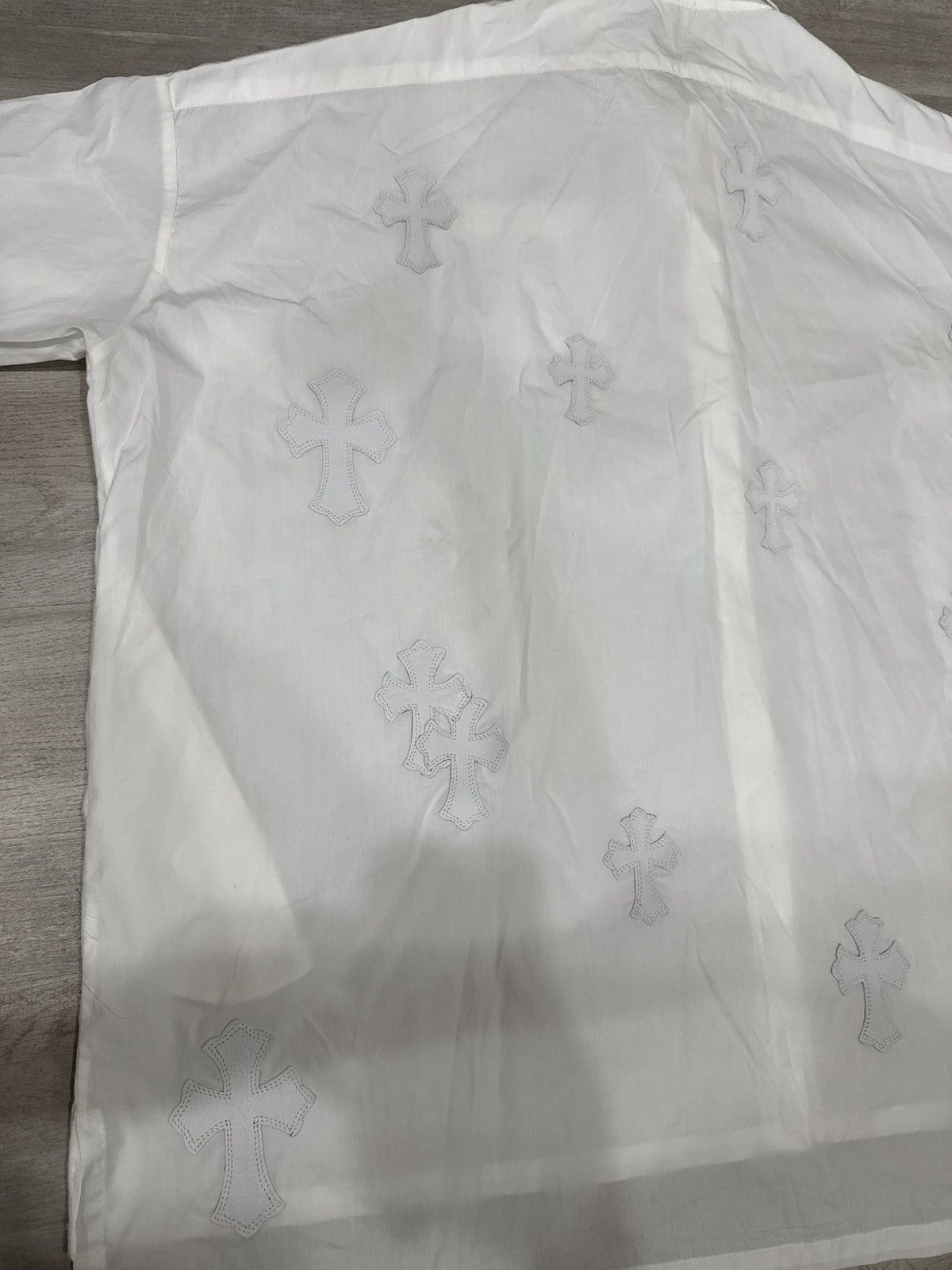 Chrome Hearts Chrome Heart White Button Up (Mahal Kita) Size US S / EU 44-46 / 1 - 4 Thumbnail