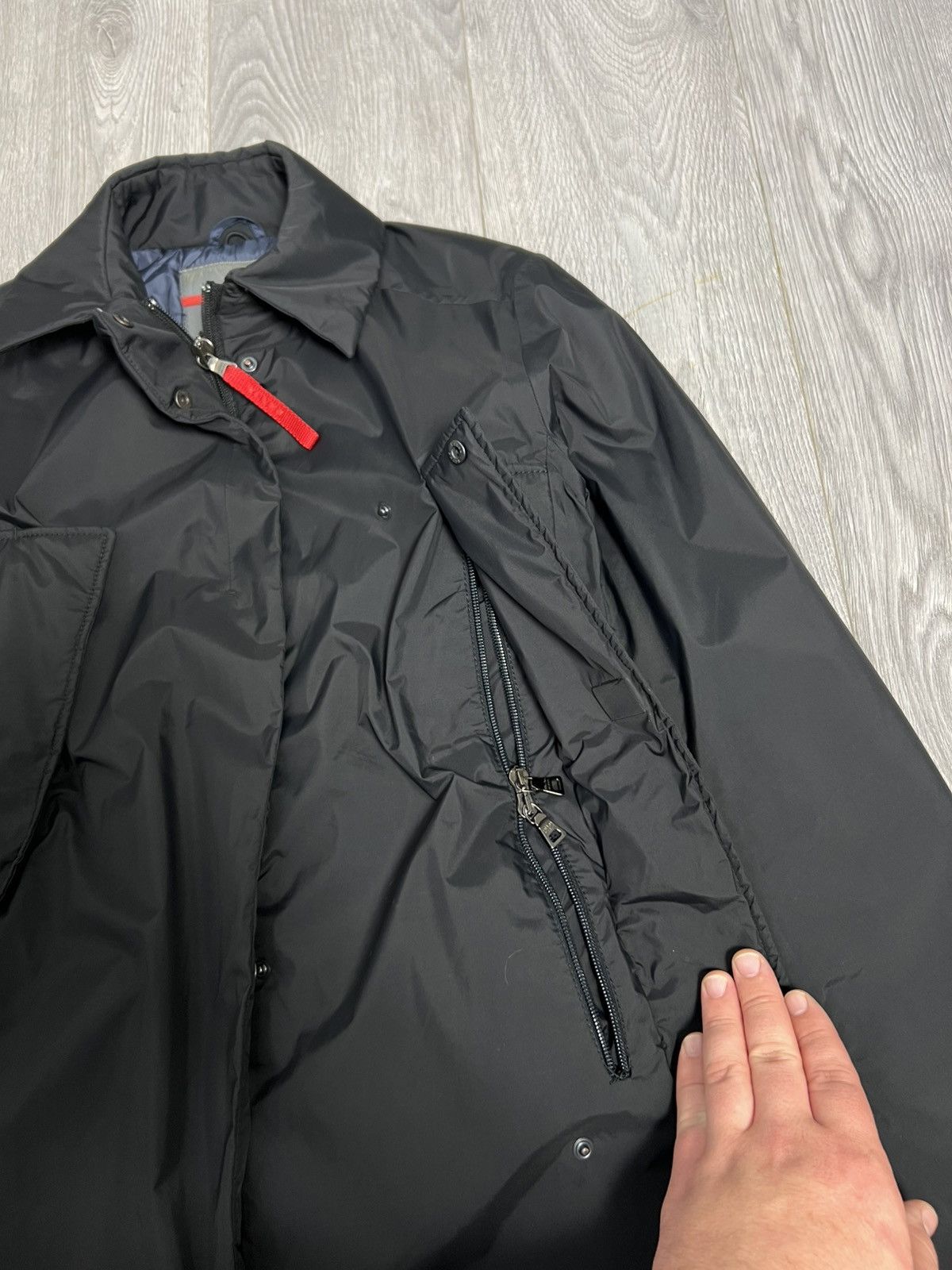 Prada Prada Linea Rossa Black Insulated Nylon Jumpsuit Ski Overall Size US 32 / EU 48 - 10 Thumbnail