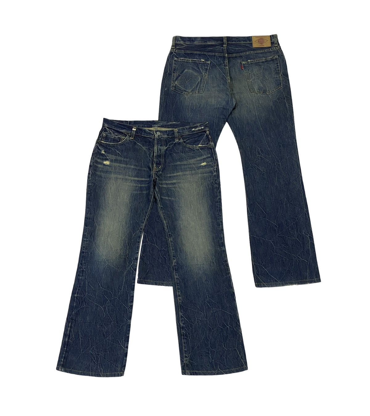 Hysteric Glamour Flare Ripped Distressed Jeans