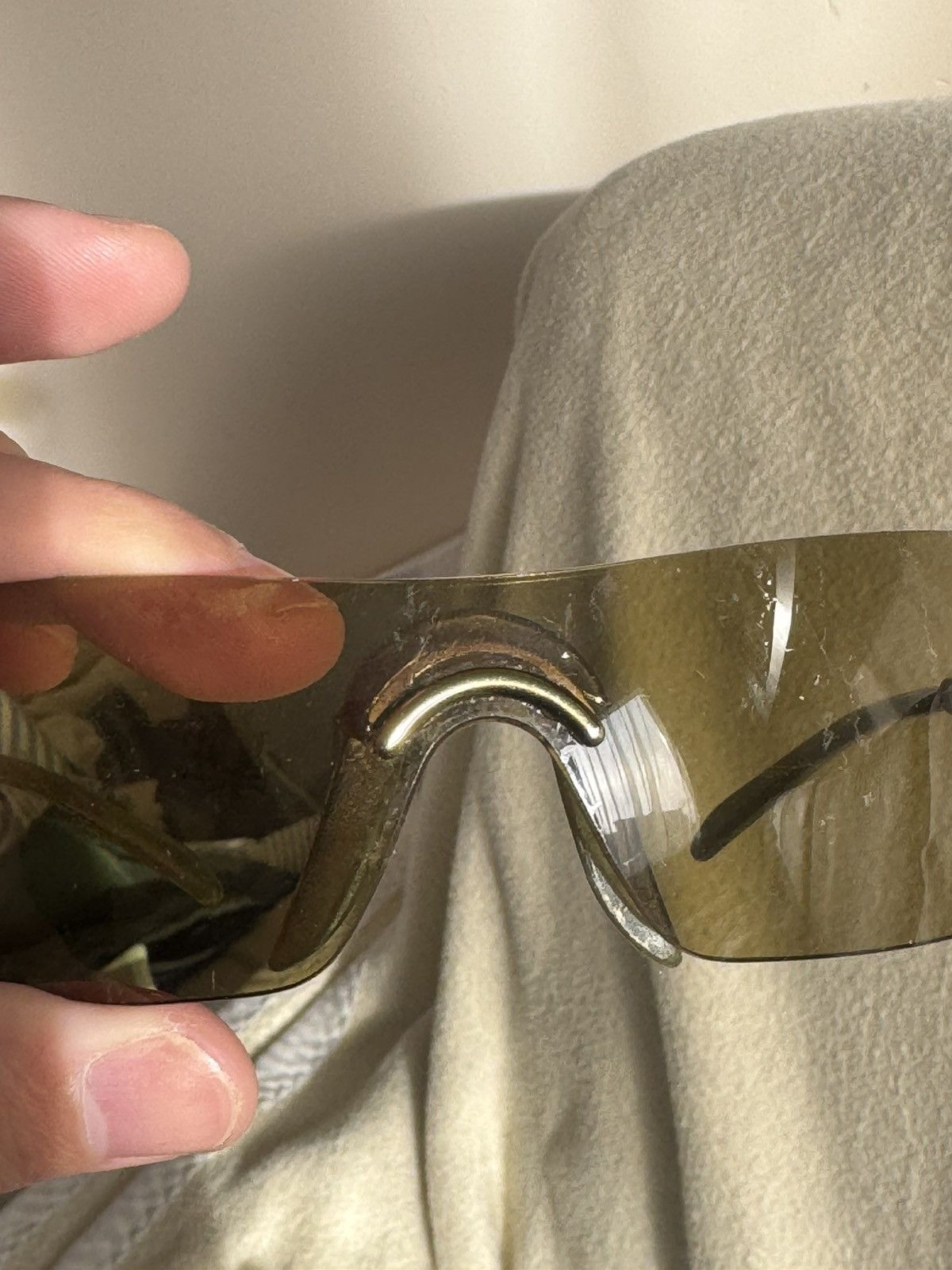 Dior Dior green y2k shield sunglasses Size ONE SIZE - 8 Thumbnail