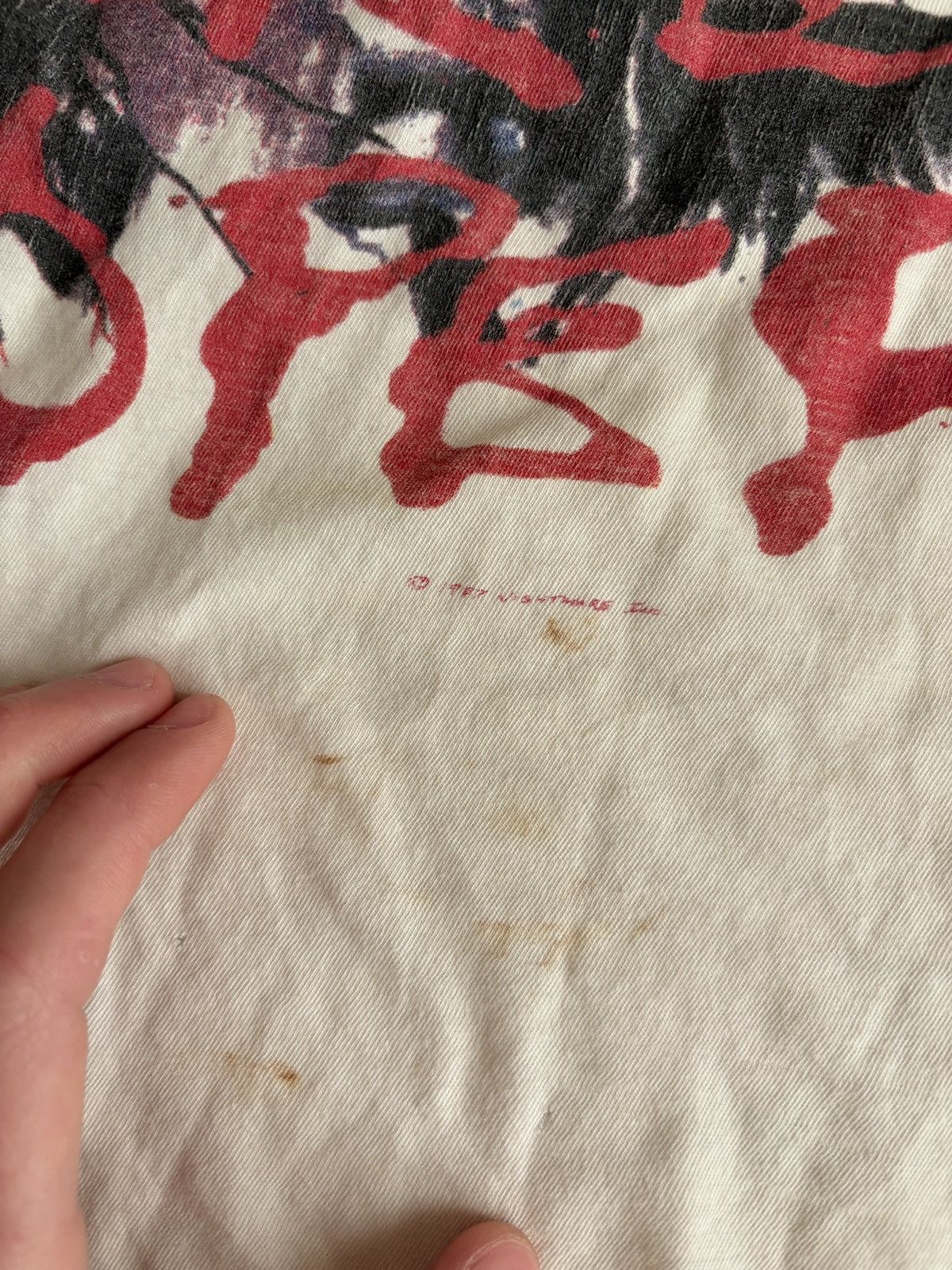 Vintage Alice Cooper 1987 Vintage Distressed Single Stitch Shirt Size US M / EU 48-50 / 2 - 6 Thumbnail