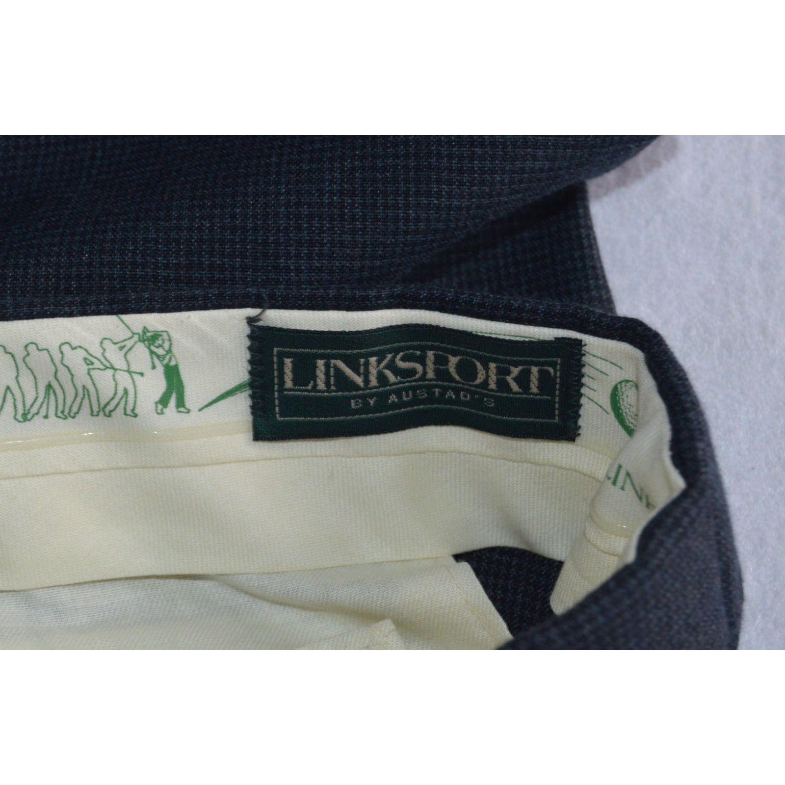Vintage VINTAGE Linksport Dress Pants 36X30 Gray Check Wool Blend Men Regular Inseam 36 Zip Pockets Cuffed Straight USA Dress Pants Mens Size US 36 / EU 52 - 6 Thumbnail