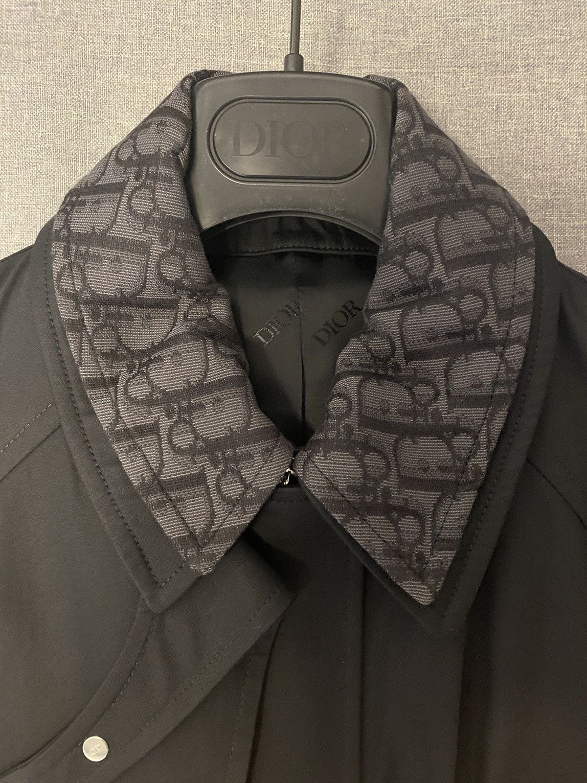 Dior Dior black jacket with removable oblique collar 44 Size US S / EU 44-46 / 1 - 4 Thumbnail