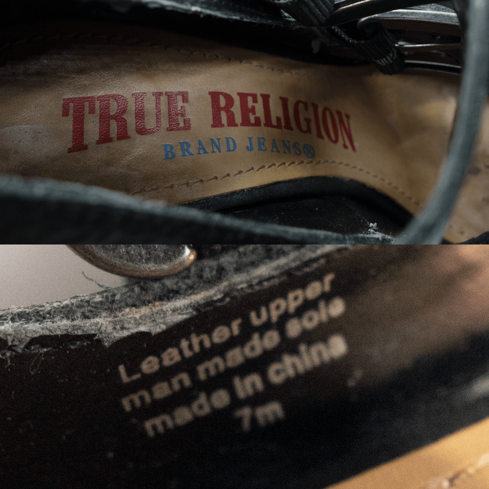 True Religion Avant Garde Massive Belted Heels Size US 6 / IT 36 - 8 Thumbnail