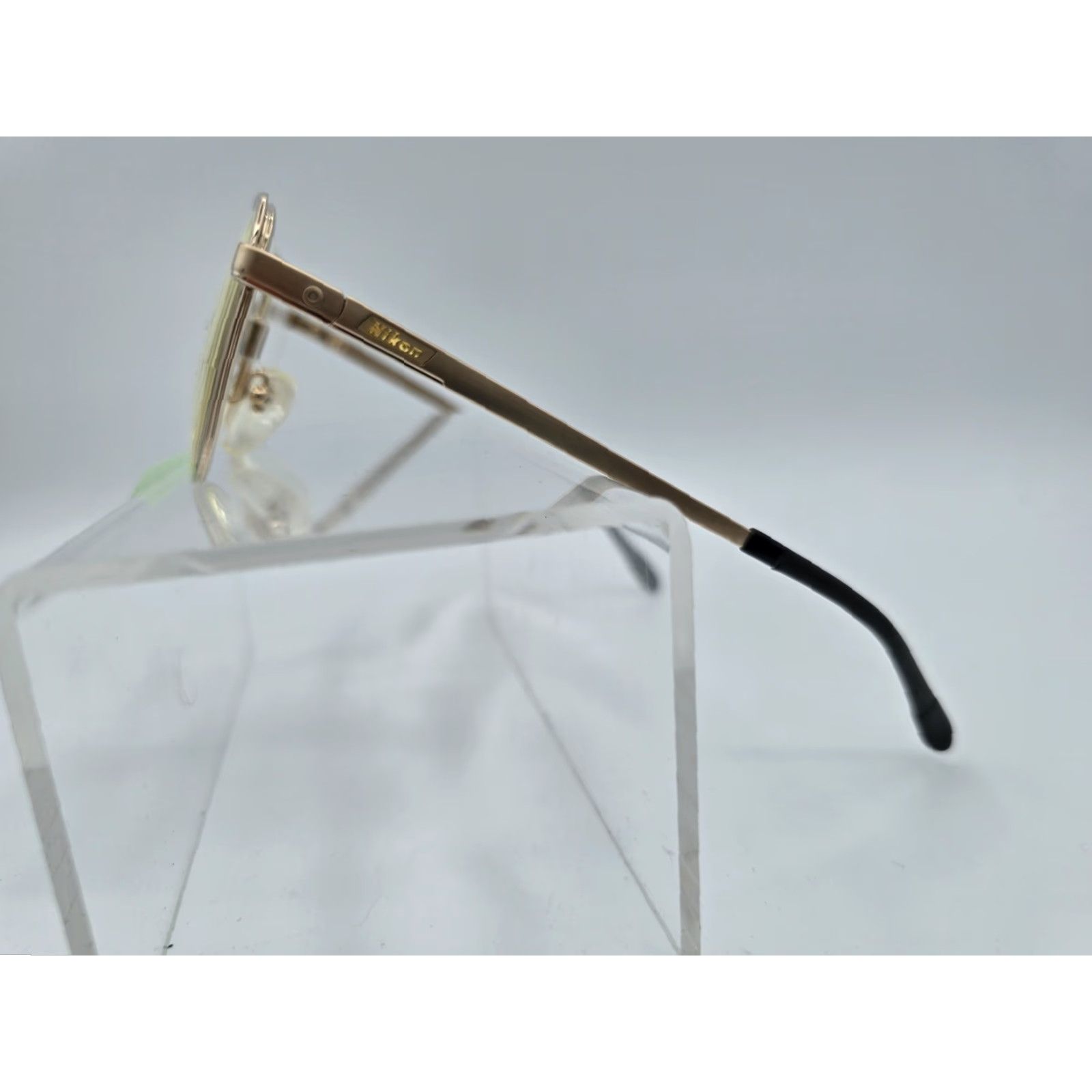 Nikon Vtg Nikon FS 002T-14 SLIDEVIEW TITEX-B Brow Eyeglasses Frame Only JAPAN F-Ti-P Size ONE SIZE - 7 Thumbnail