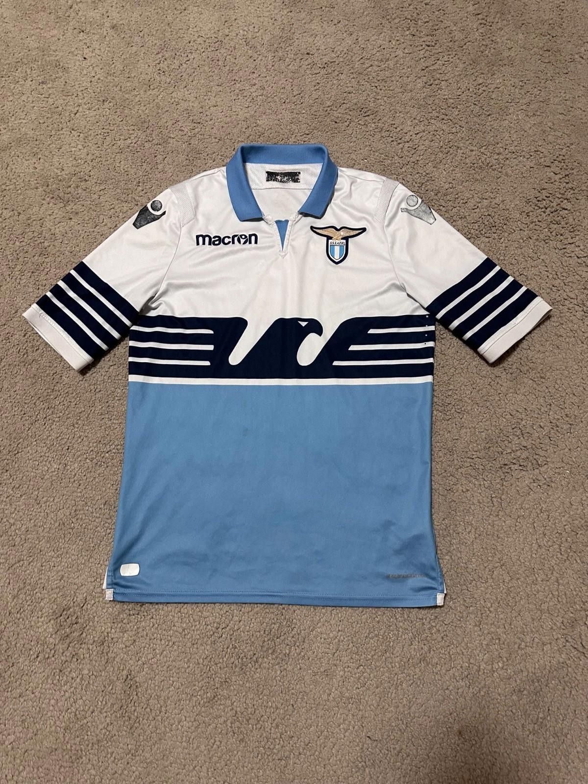 Macron Lazio Macron 2018 2019 HOME Soccer Jersey Football Shirt Size US M / EU 48-50 / 2 - 1 Thumbnail