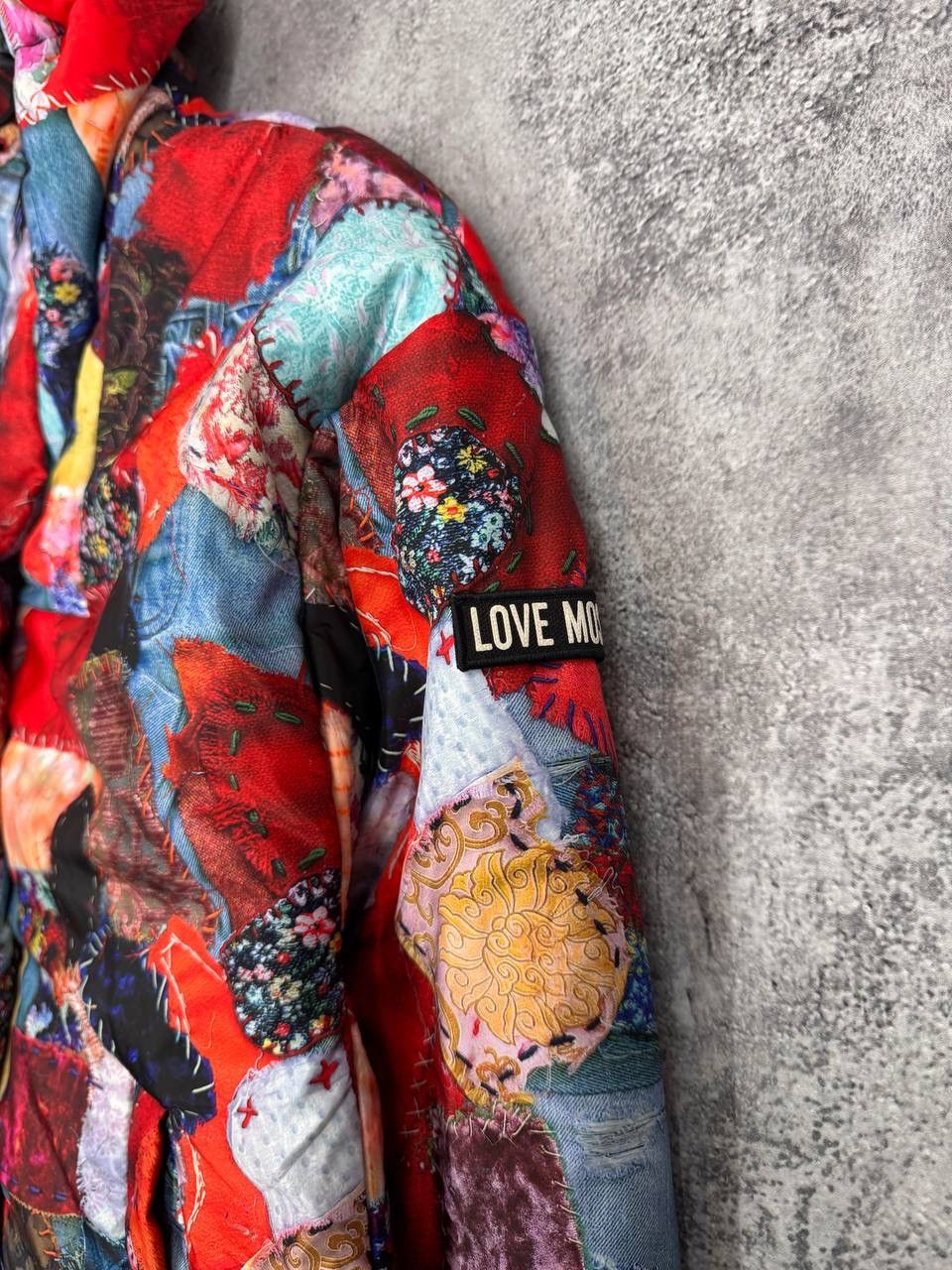 Love Moschino Love Moschino Patchwork Puffer Jacket Multicolor Women's Size M / US 6-8 / IT 42-44 - 4 Thumbnail