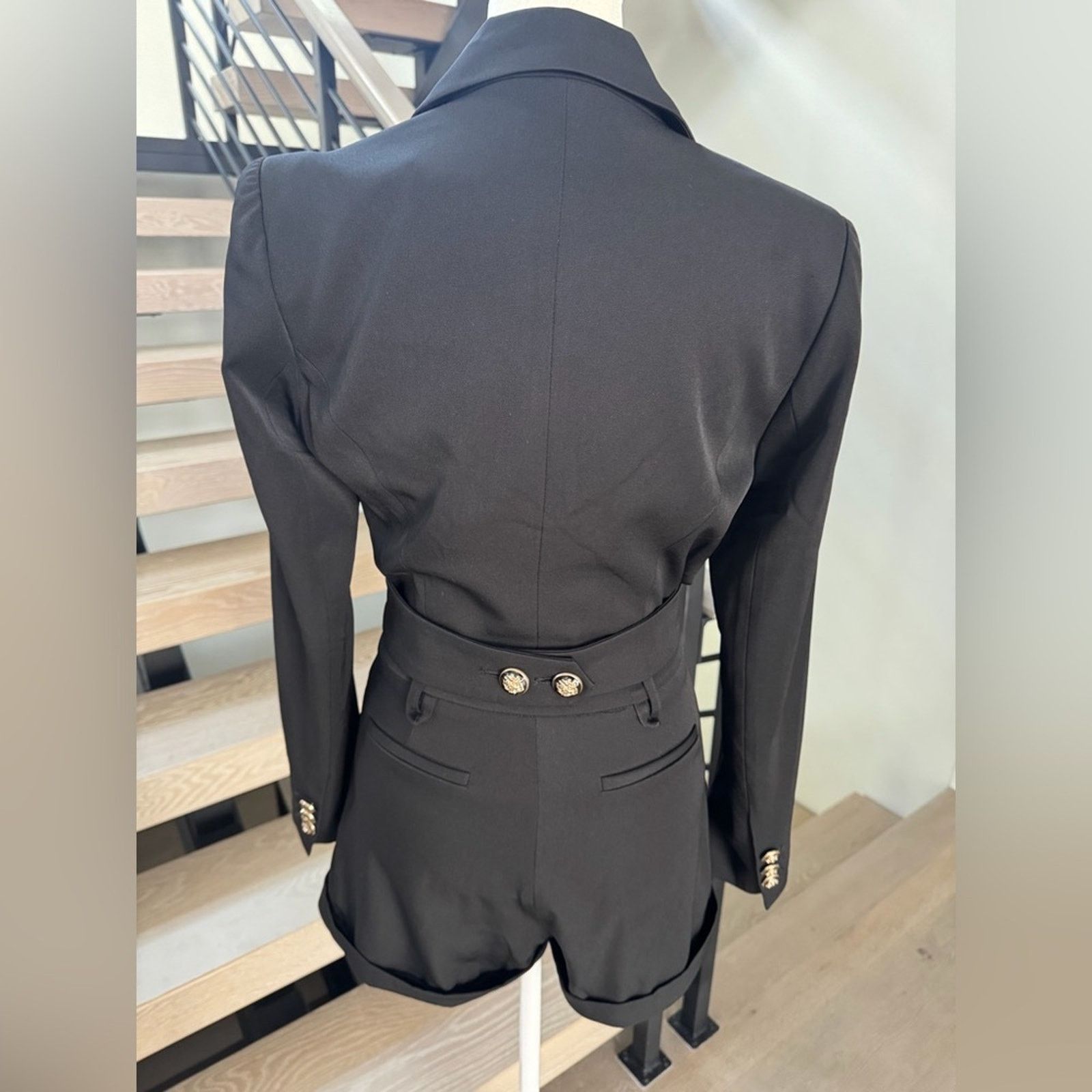 Other New Y2K Ronny Kobo Collection Elegant Black Romper size XS/S Size 26" / US 2 / IT 38 - 6 Thumbnail