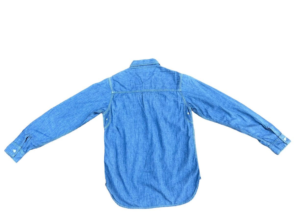 *A VONTADE A Vontade X Toki Shirazu Blue Chambray Work Shirt Size US S / EU 44-46 / 1 - 2 Thumbnail